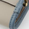 Ines Beige×blue Leather 061402イネス ベージュ×ブルー レザー 061402