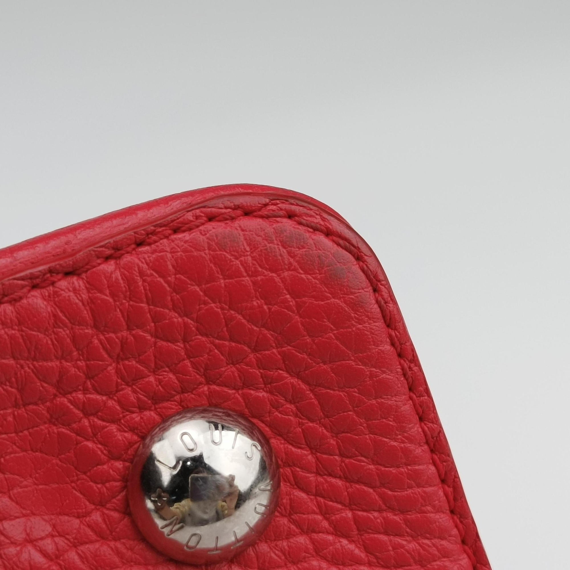 Capucines MM Ruby Taurillon Leather × Python N91899 MI0185カプシーヌ MM ルビー トリヨンレザー×パイソン N91899 MI0185