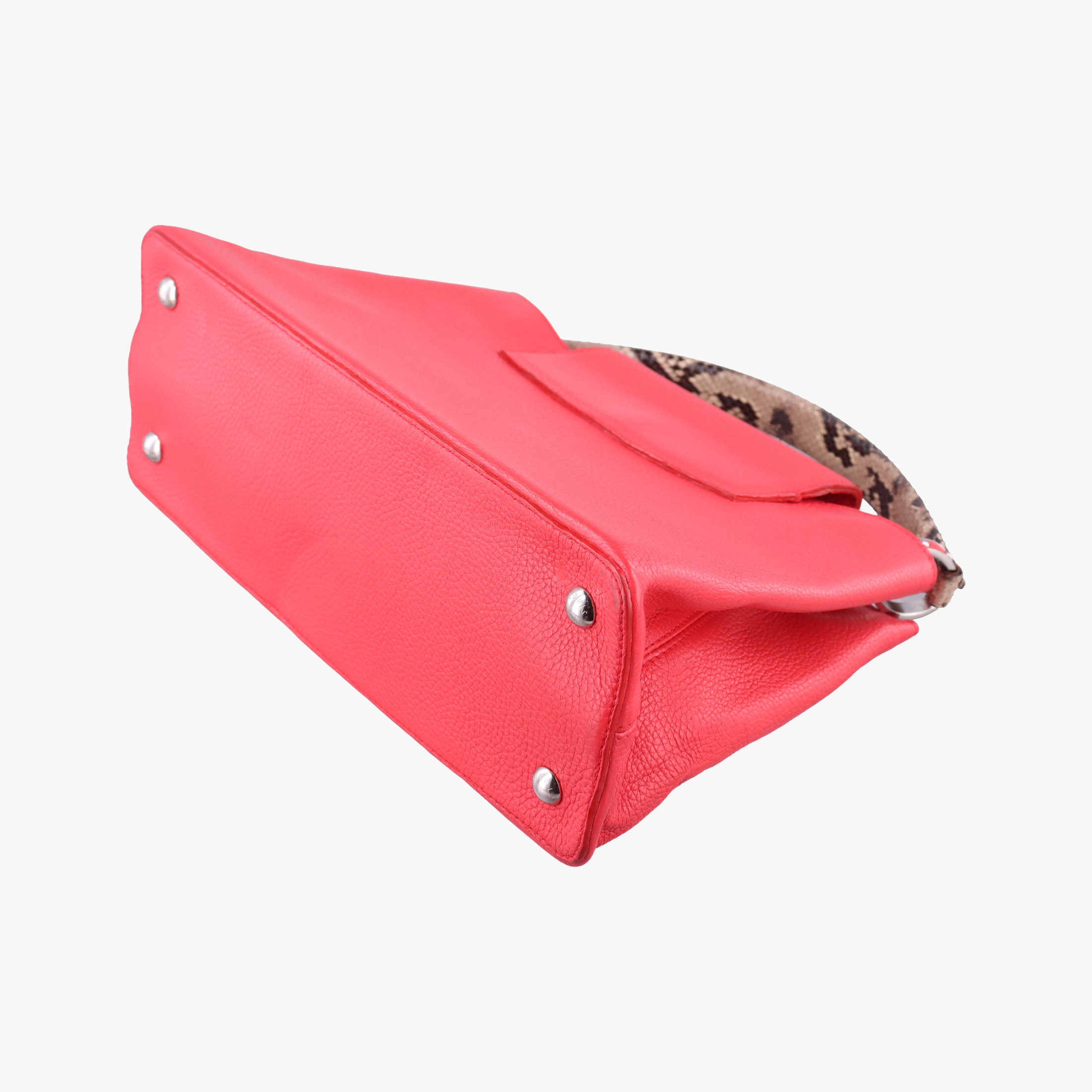 Capucines MM Ruby Taurillon Leather × Python N91899 MI0185カプシーヌ MM ルビー トリヨンレザー×パイソン N91899 MI0185