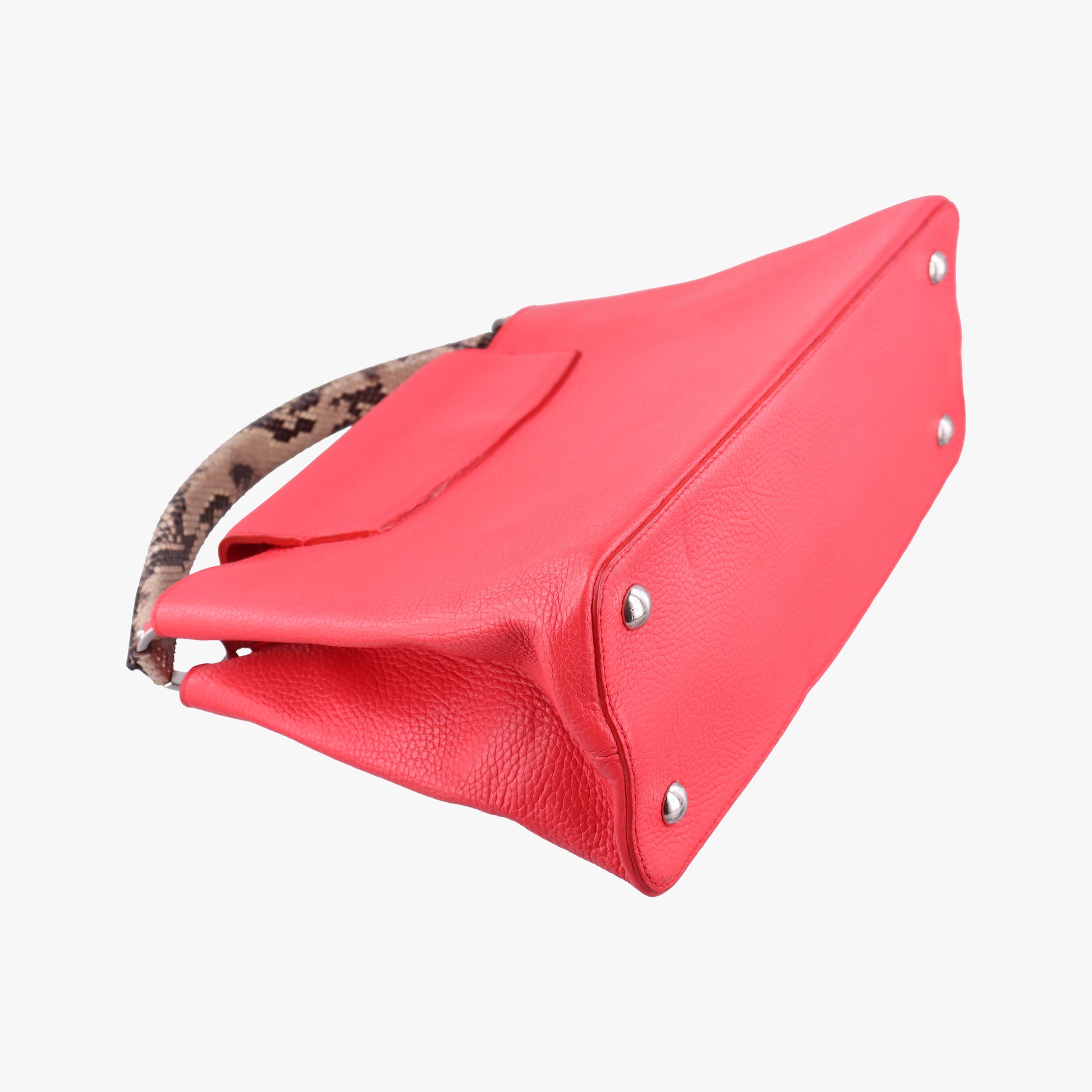 Capucines MM Ruby Taurillon Leather × Python N91899 MI0185カプシーヌ MM ルビー トリヨンレザー×パイソン N91899 MI0185