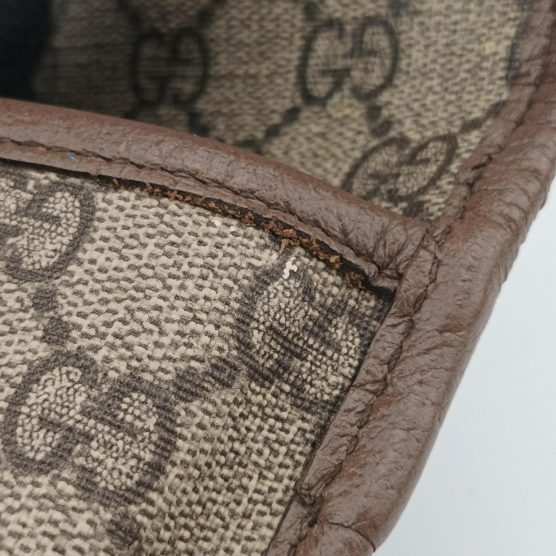 NEO VINTAGE GG Supreme beige×Brown PVC coated canvas×Leather 493930 H027225080ネオ ヴィンテージ GGスプリーム ベージュ×ブラウン PVCコーティングキャンバス×レザー 493930 H027225080