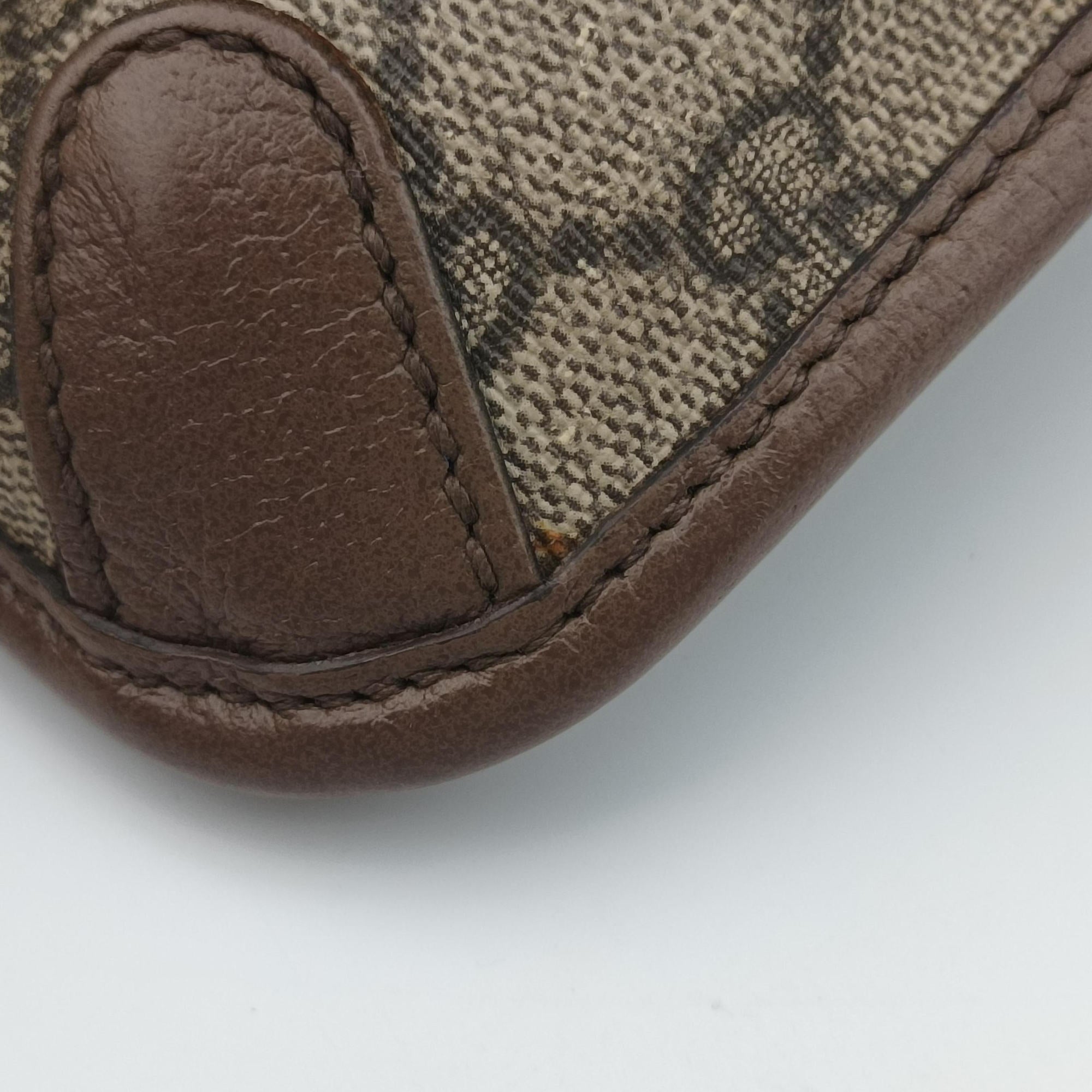 NEO VINTAGE GG Supreme beige×Brown PVC coated canvas×Leather 493930 H027225080ネオ ヴィンテージ GGスプリーム ベージュ×ブラウン PVCコーティングキャンバス×レザー 493930 H027225080