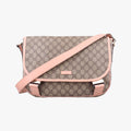 GG Plus Messenger Beige×Pink PVC coated canvas×Leather 201732 C4404997GGプラス メッセンジャー ベージュ×ピンク PVCコーティングキャンバス× レザー 201732 C4404997