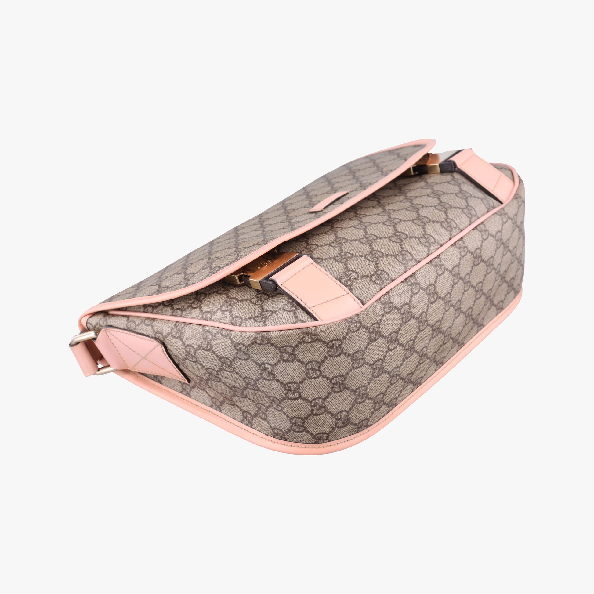 GG Plus Messenger Beige×Pink PVC coated canvas×Leather 201732 C4404997GGプラス メッセンジャー ベージュ×ピンク PVCコーティングキャンバス× レザー 201732 C4404997