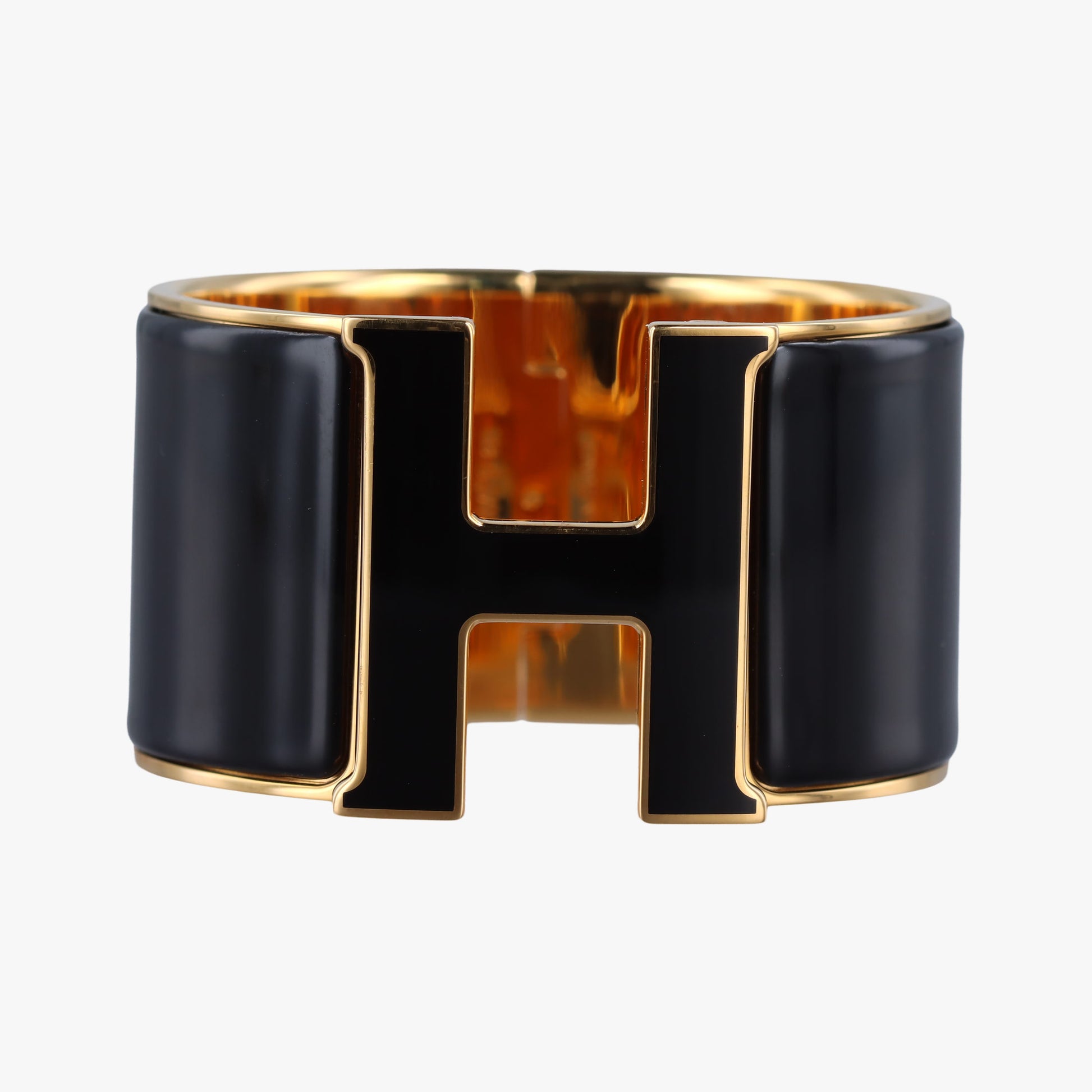 Clic Clac Bracelet Black GP Oクリッククラックブレスレット ブラック×ゴールド GP O