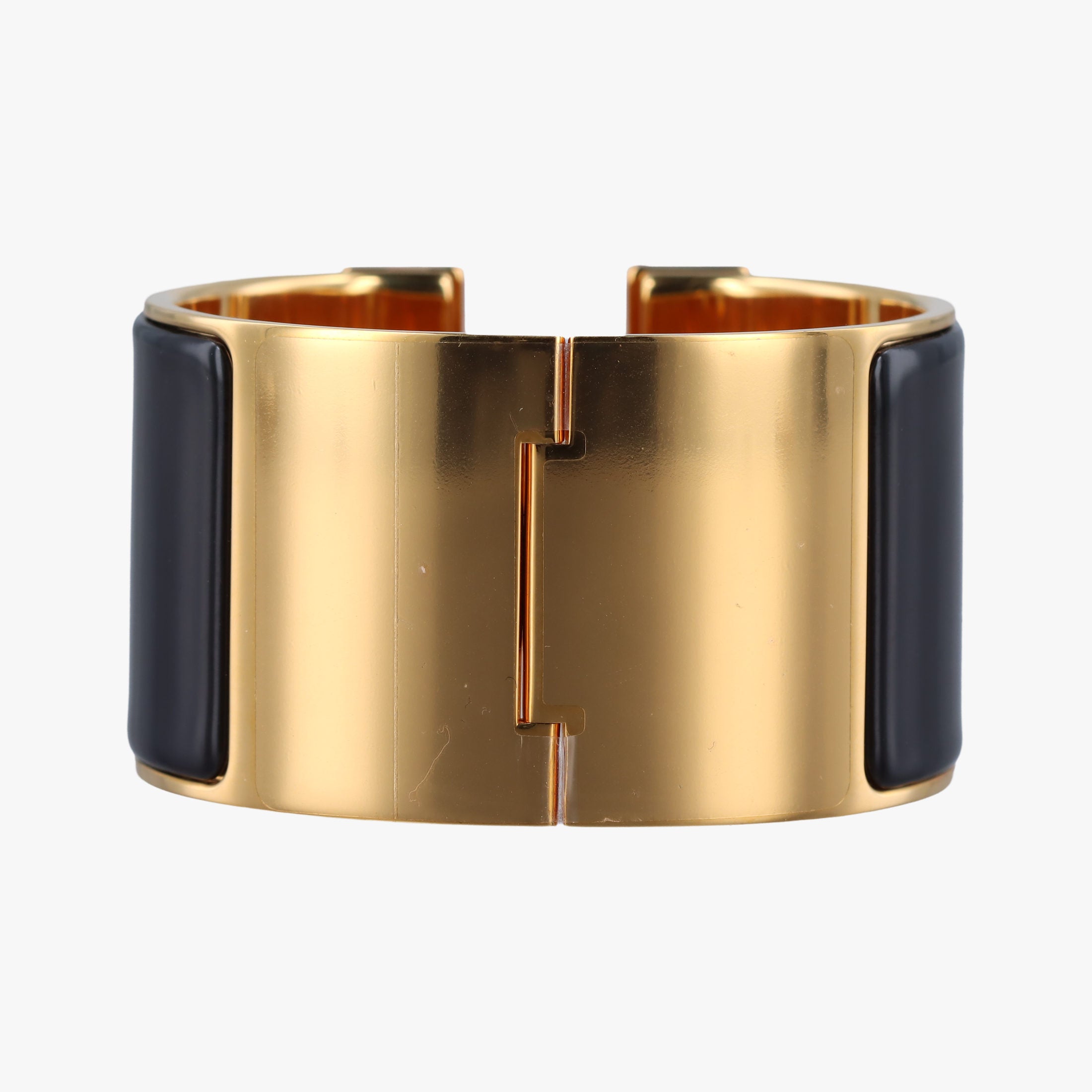 Clic Clac Bracelet Black GP Oクリッククラックブレスレット ブラック×ゴールド GP O