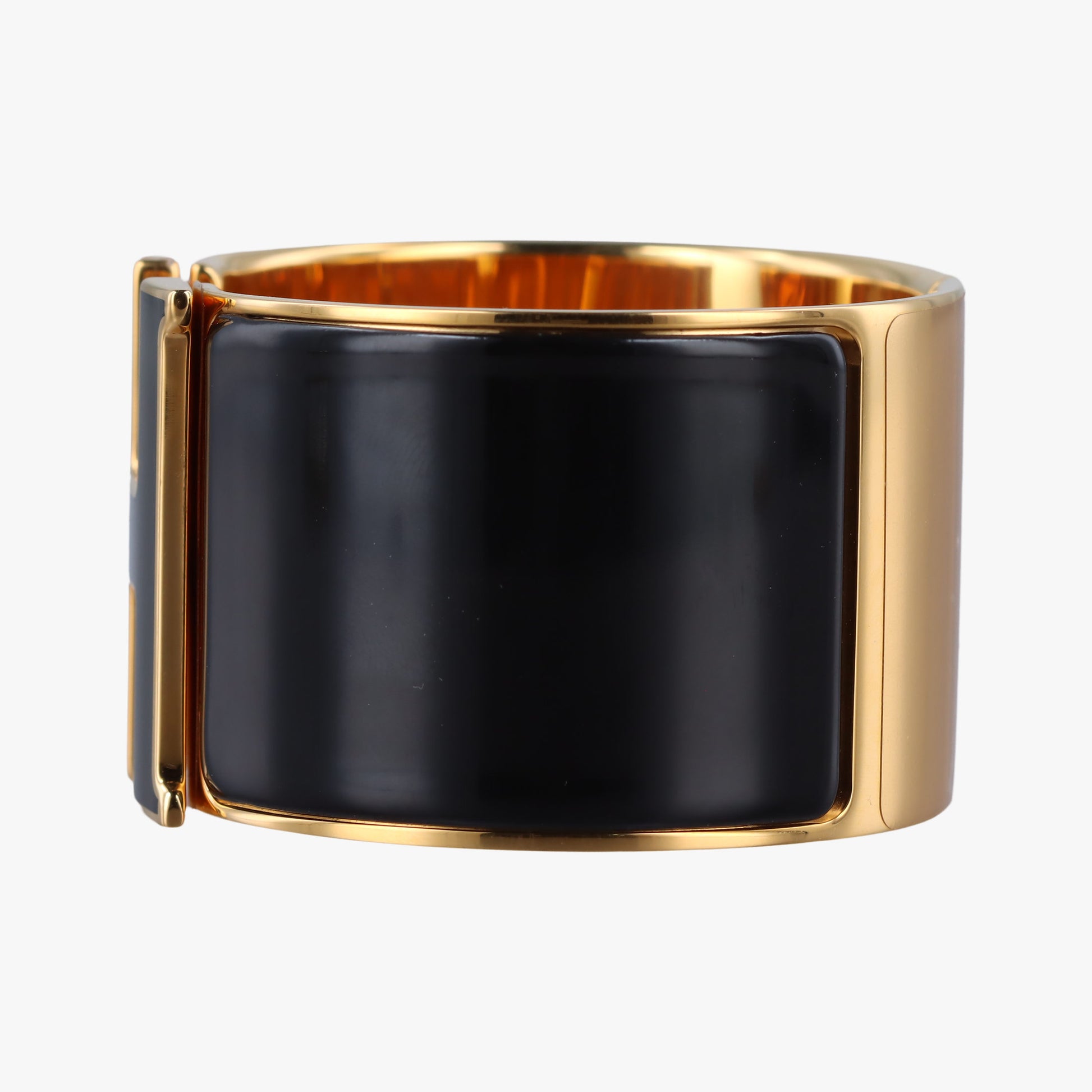 Clic Clac Bracelet Black GP Oクリッククラックブレスレット ブラック×ゴールド GP O