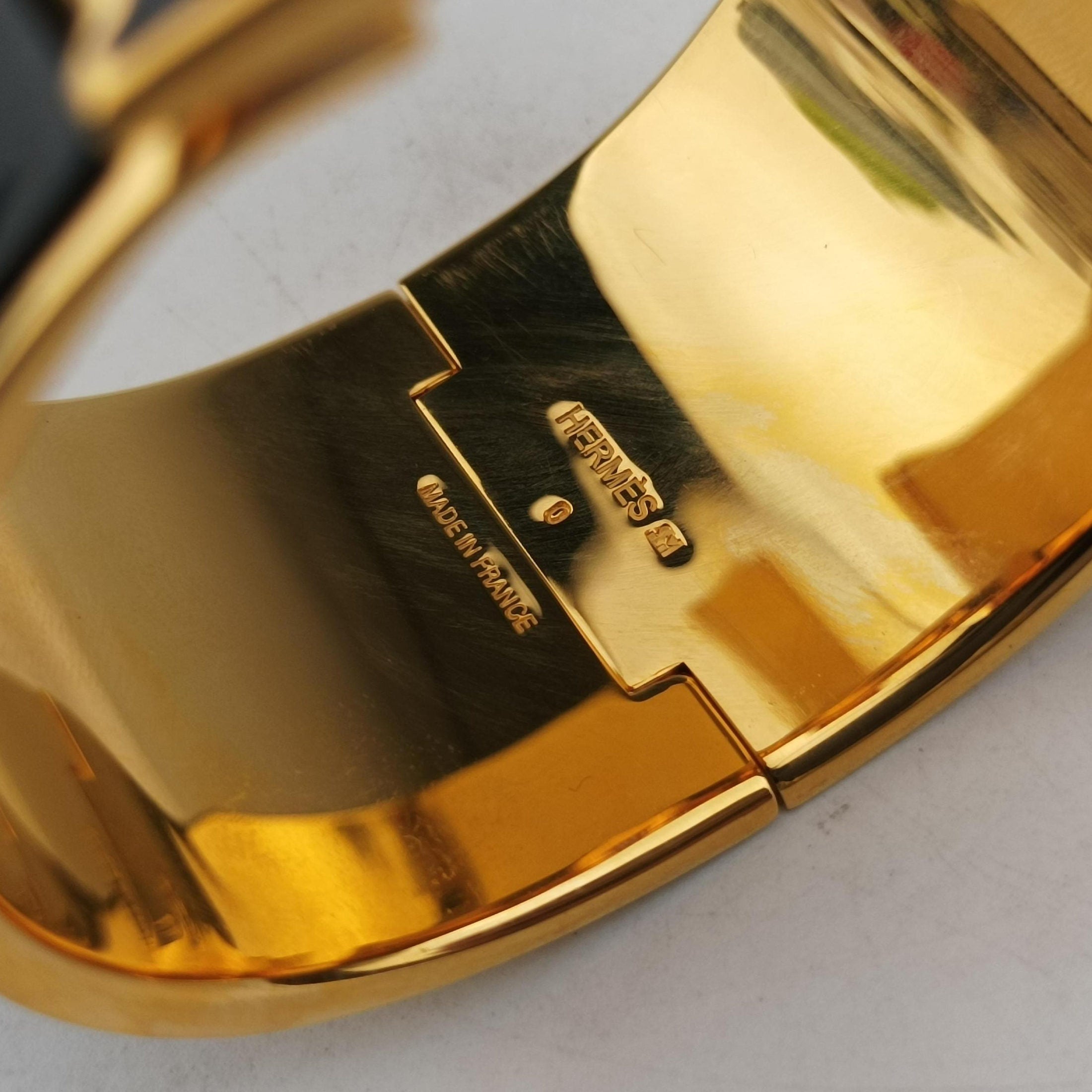 Clic Clac Bracelet Black GP Oクリッククラックブレスレット ブラック×ゴールド GP O