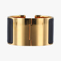 Clic Clac Bracelet Black GP Nクリッククラックブレスレット ブラック×ゴールド GP N
