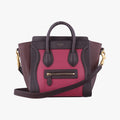 luggage nano shopper Brown × Rose × Bordeaux Leather F-CU-0154ラゲージナノショッパー ブラウン × ローズ × ボルドー レザー F-CU-0154