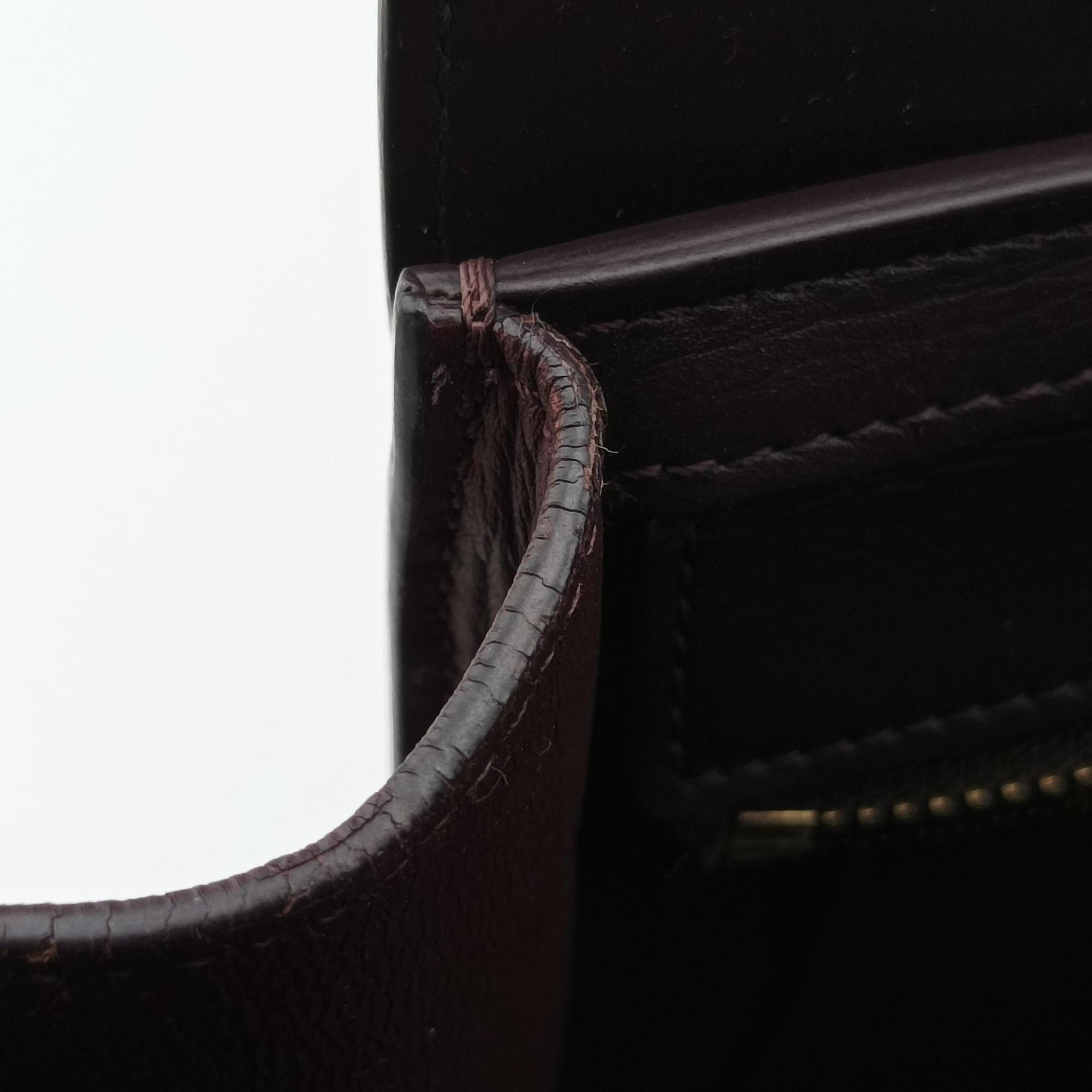 luggage nano shopper Brown × Rose × Bordeaux Leather F-CU-0154ラゲージナノショッパー ブラウン × ローズ × ボルドー レザー F-CU-0154