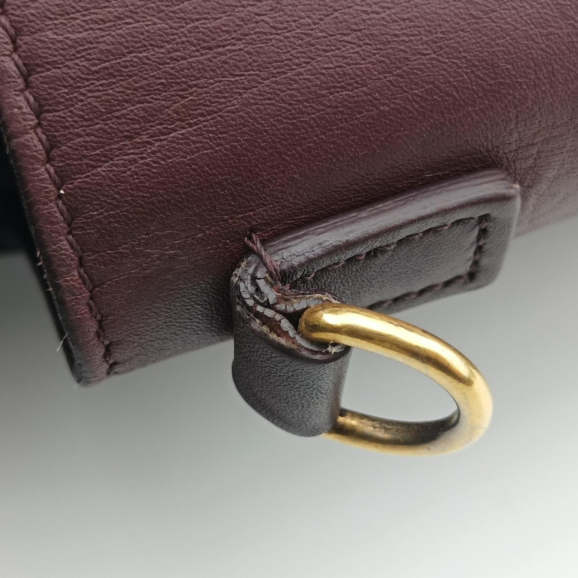 luggage nano shopper Brown × Rose × Bordeaux Leather F-CU-0154ラゲージナノショッパー ブラウン × ローズ × ボルドー レザー F-CU-0154