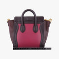luggage nano shopper Brown × Rose × Bordeaux Leather F-CU-0154ラゲージナノショッパー ブラウン × ローズ × ボルドー レザー F-CU-0154