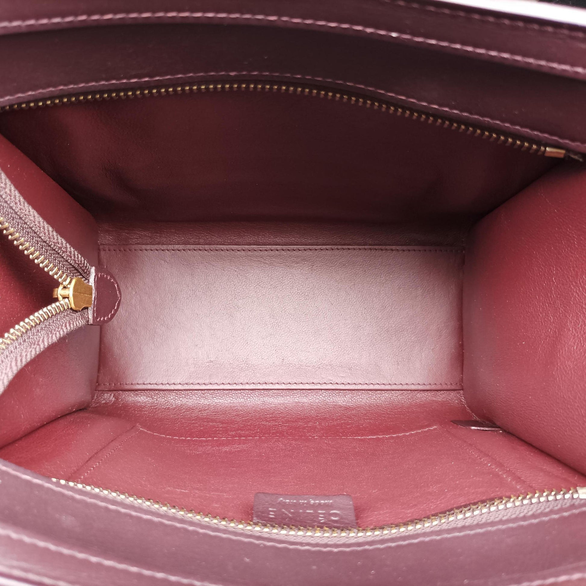luggage nano shopper Brown × Rose × Bordeaux Leather F-CU-0154ラゲージナノショッパー ブラウン × ローズ × ボルドー レザー F-CU-0154