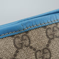 GG Plus GG Supreme beige×blue PVC coated canvas×Leather 197954 G010122080GGプラス GGスプリーム ベージュ×ブルー PVCコーティングキャンバス×レザー 197954 G010122080