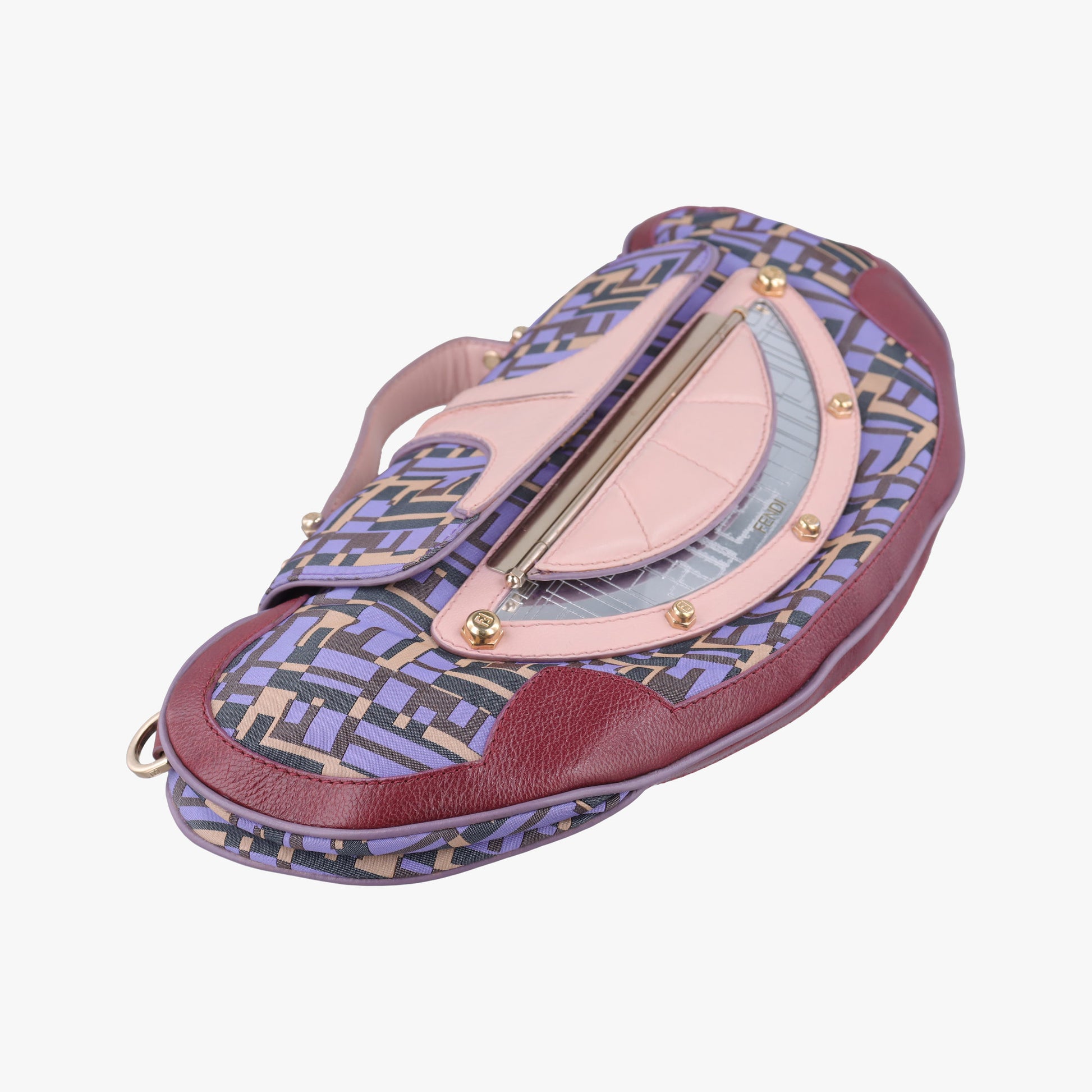 Zucca Vanity Mirror Multicolour nylon×leather 8BN133 2373-8BN133-MGM-049ズッカ バニティミラー マルチカラー ナイロン×レザー 8BN133 2373-8BN133-MGM-049