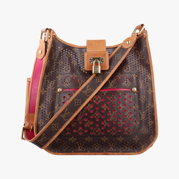 Musette brown×FUCHSIA Monogram Perforated M95172 TH0059ミュゼット モノグラム/ブラウン×フューシャ モノグラム ペルフォ M95172 TH0059