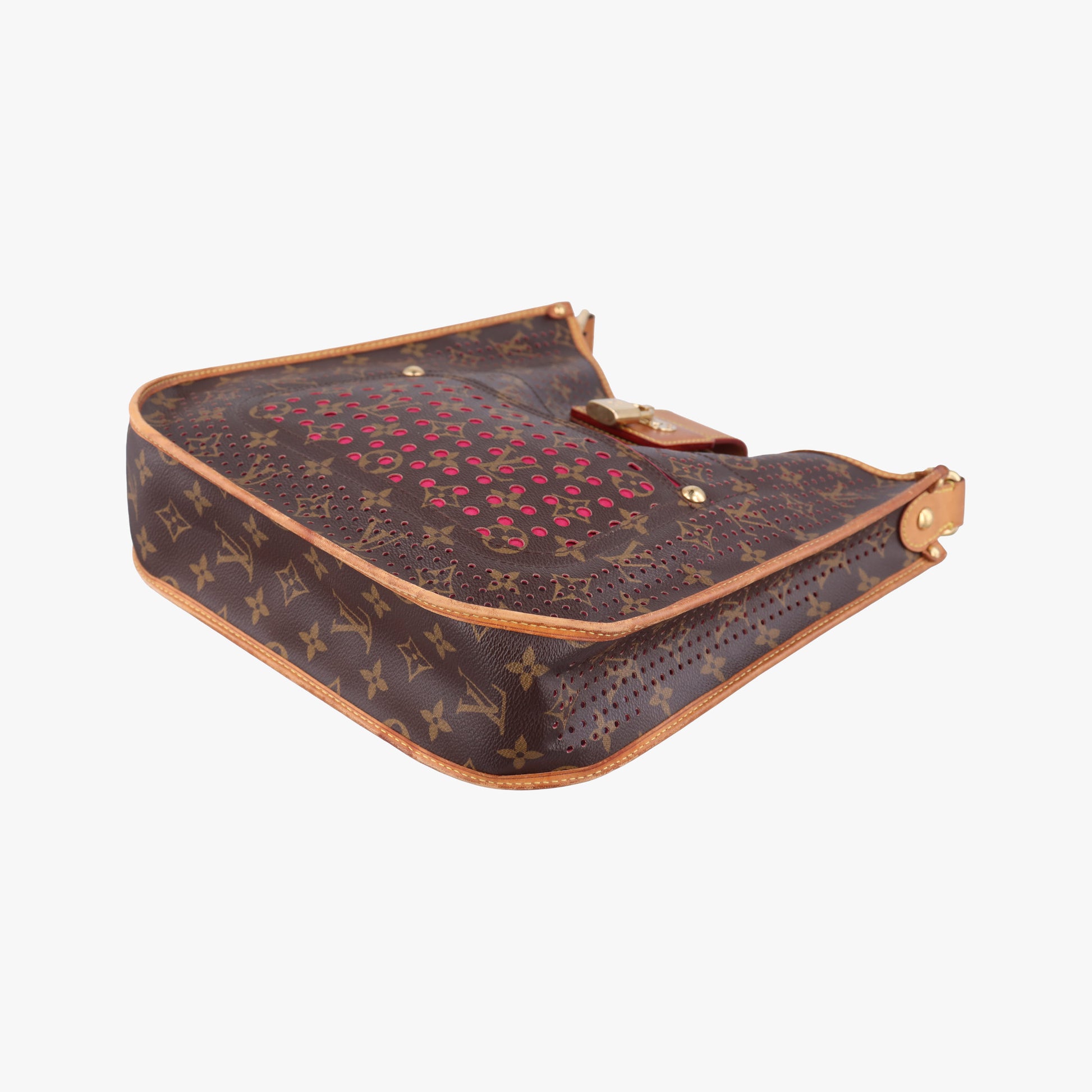 Musette brown×FUCHSIA Monogram Perforated M95172 TH0059ミュゼット モノグラム/ブラウン×フューシャ モノグラム ペルフォ M95172 TH0059