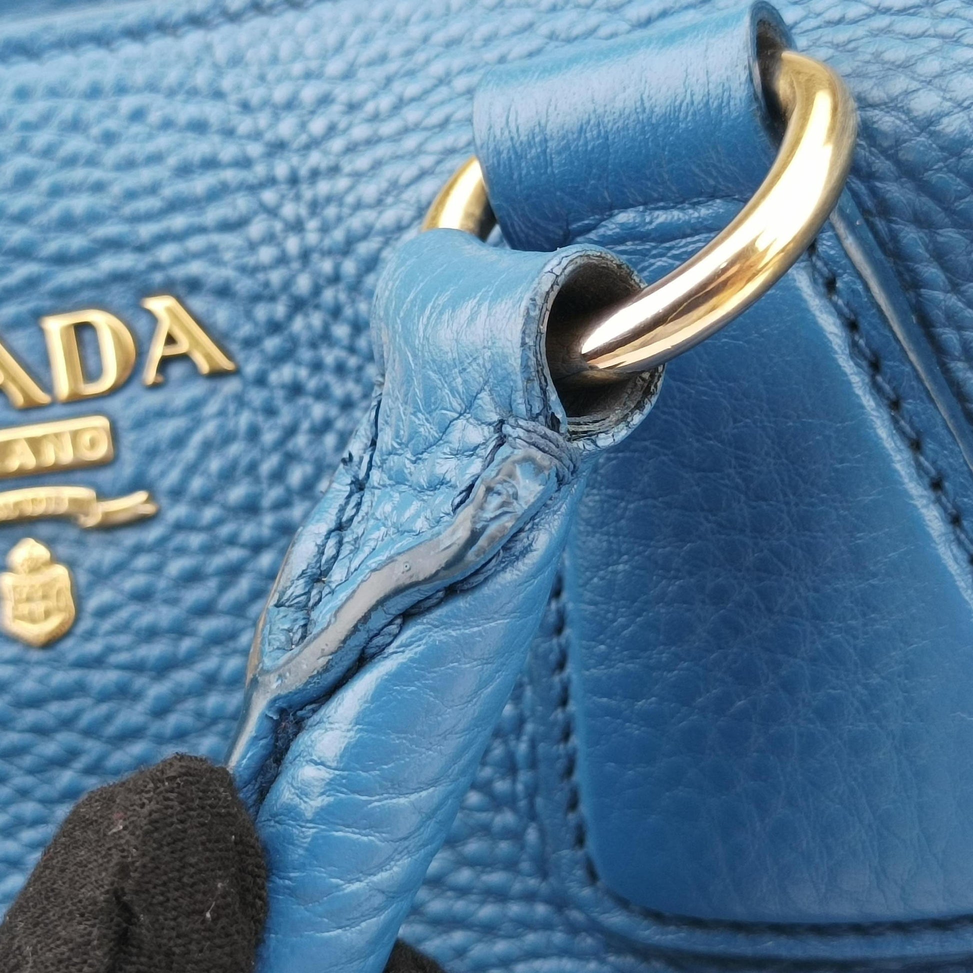 Shopping Tote Blue Leather BN2579 64ショッピングトート ブルー レザー BN2579 64