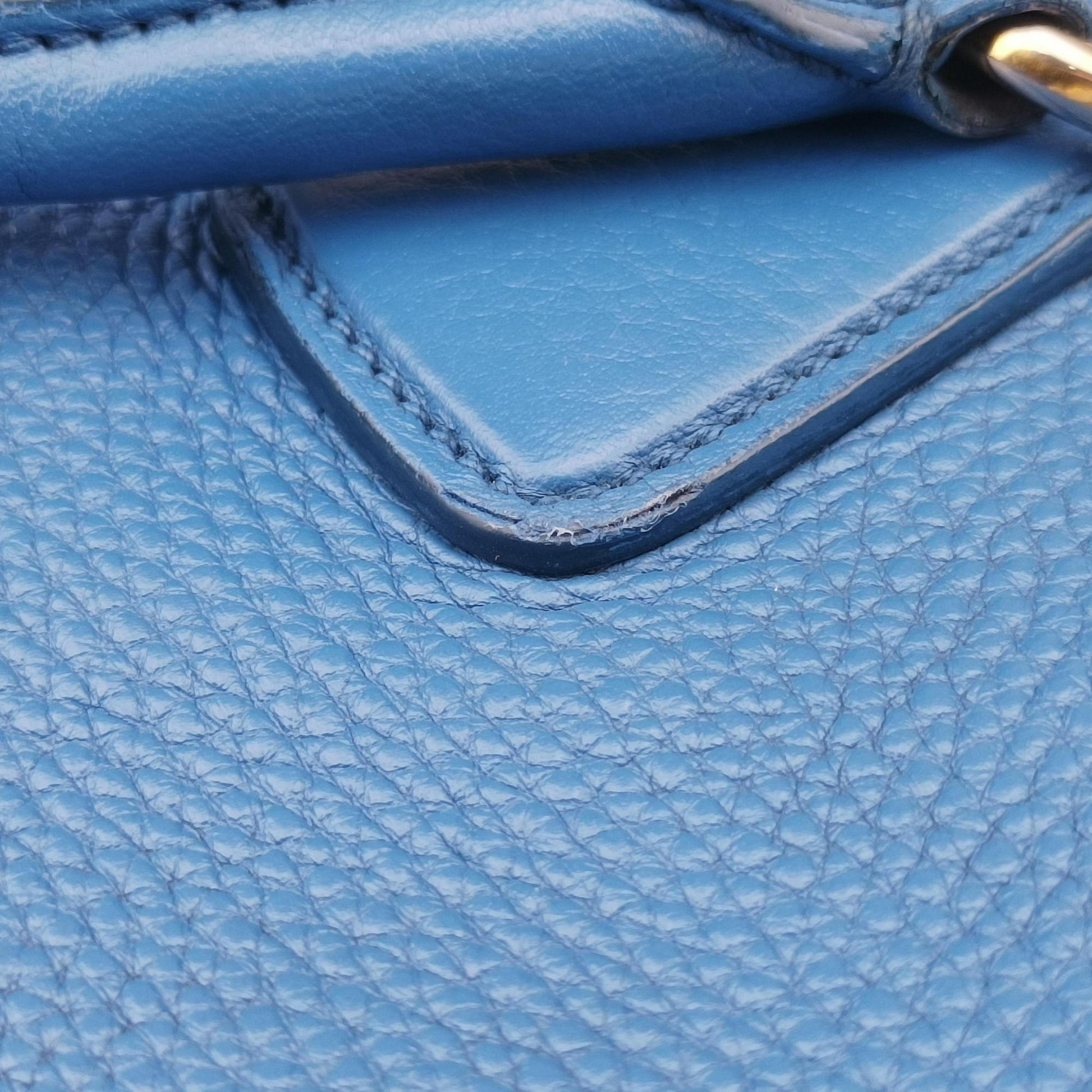 Shopping Tote Blue Leather BN2579 64ショッピングトート ブルー レザー BN2579 64
