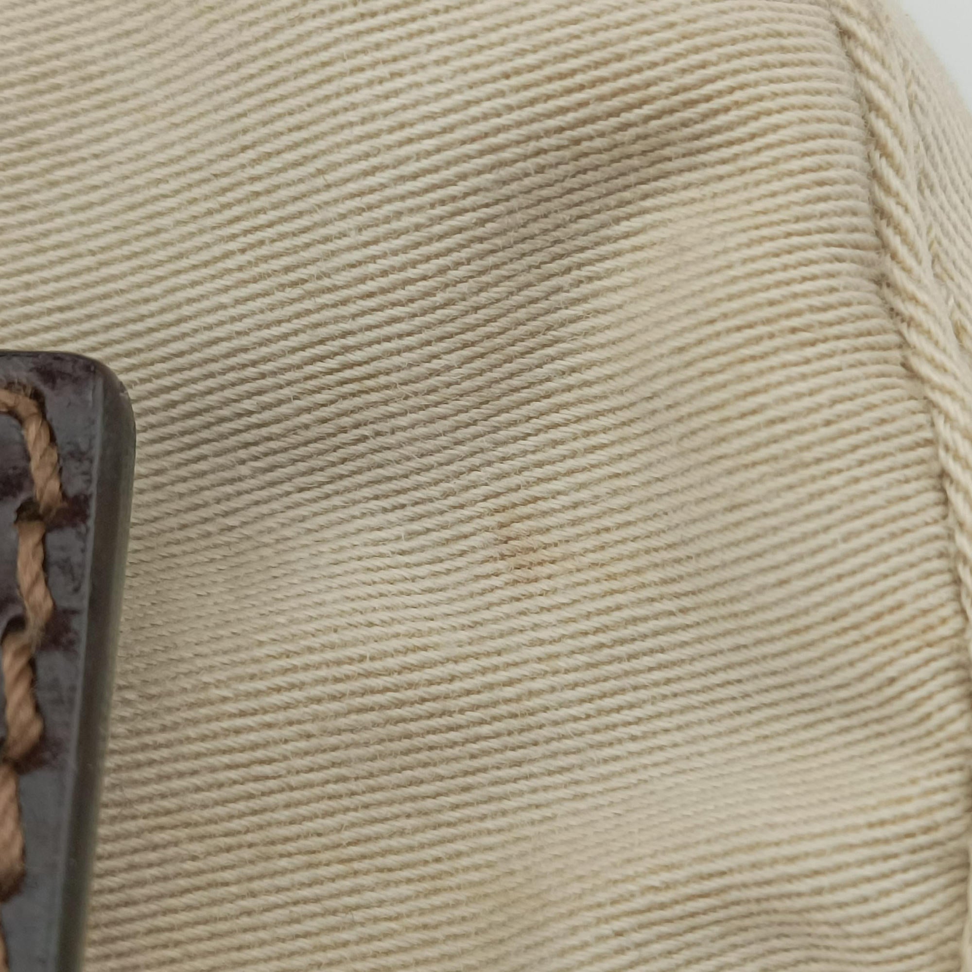 Mini croissants Beige×Brown  canvas× leather 26673 2305 26673 008ミニクロワッサン ベージュ×ブラウン キャンバス× レザー 26673 2305 26673 008