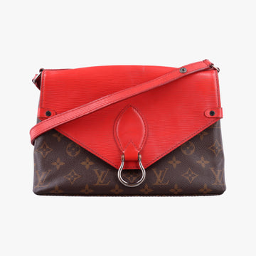 SAINT MICHEL Brown×COQUELICOT Monogram Canvas×epi M44031 CA1107サンミシェル モノグラム/ブラウン×コクリコ モノグラムキャンバス×エピ M44031 CA1107