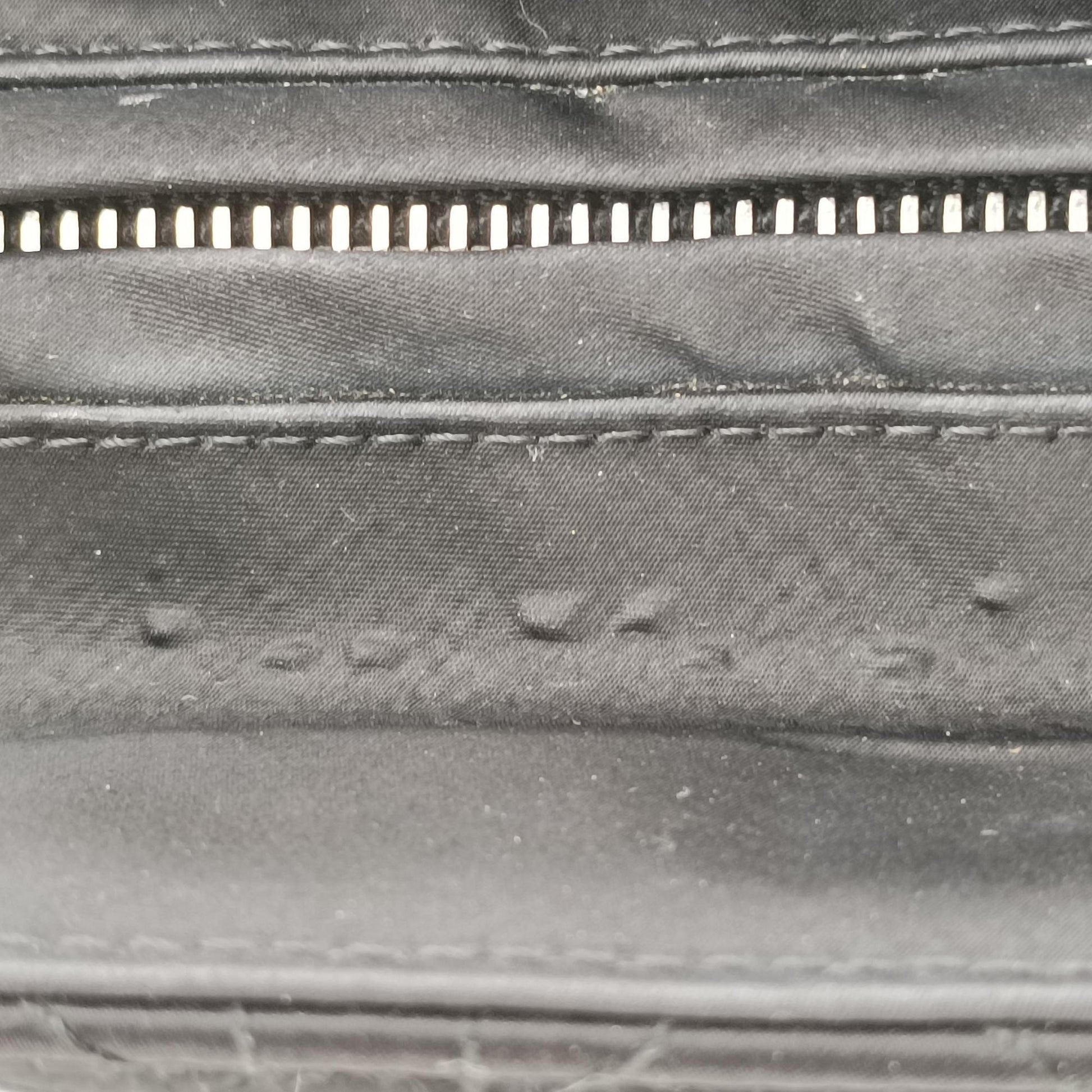 Lady Dior Black Nylon×lambskin 06-RU-1007レディディオール ブラック ナイロン×ラムスキン 06-RU-1007