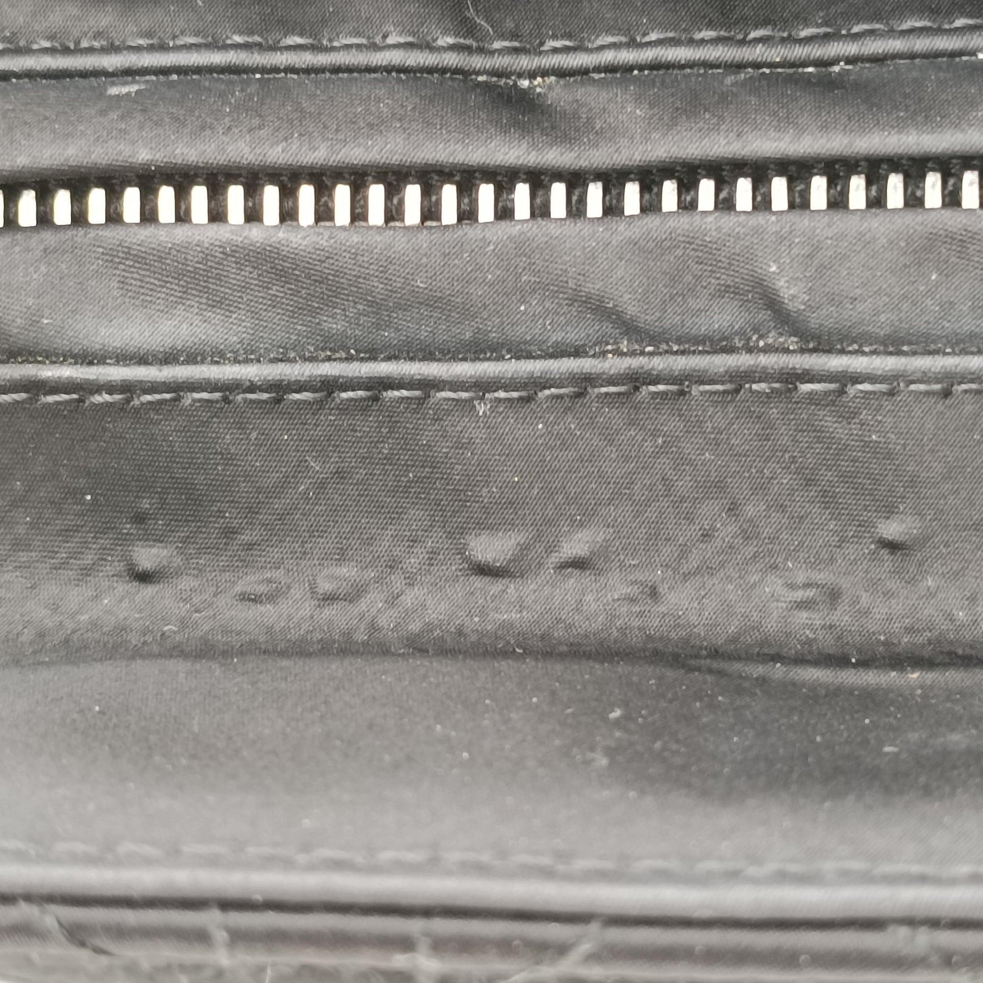 Lady Dior Black Nylon×lambskin 06-RU-1007レディディオール ブラック ナイロン×ラムスキン 06-RU-1007