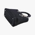 Lady Dior Black Nylon×lambskin 06-RU-1007レディディオール ブラック ナイロン×ラムスキン 06-RU-1007