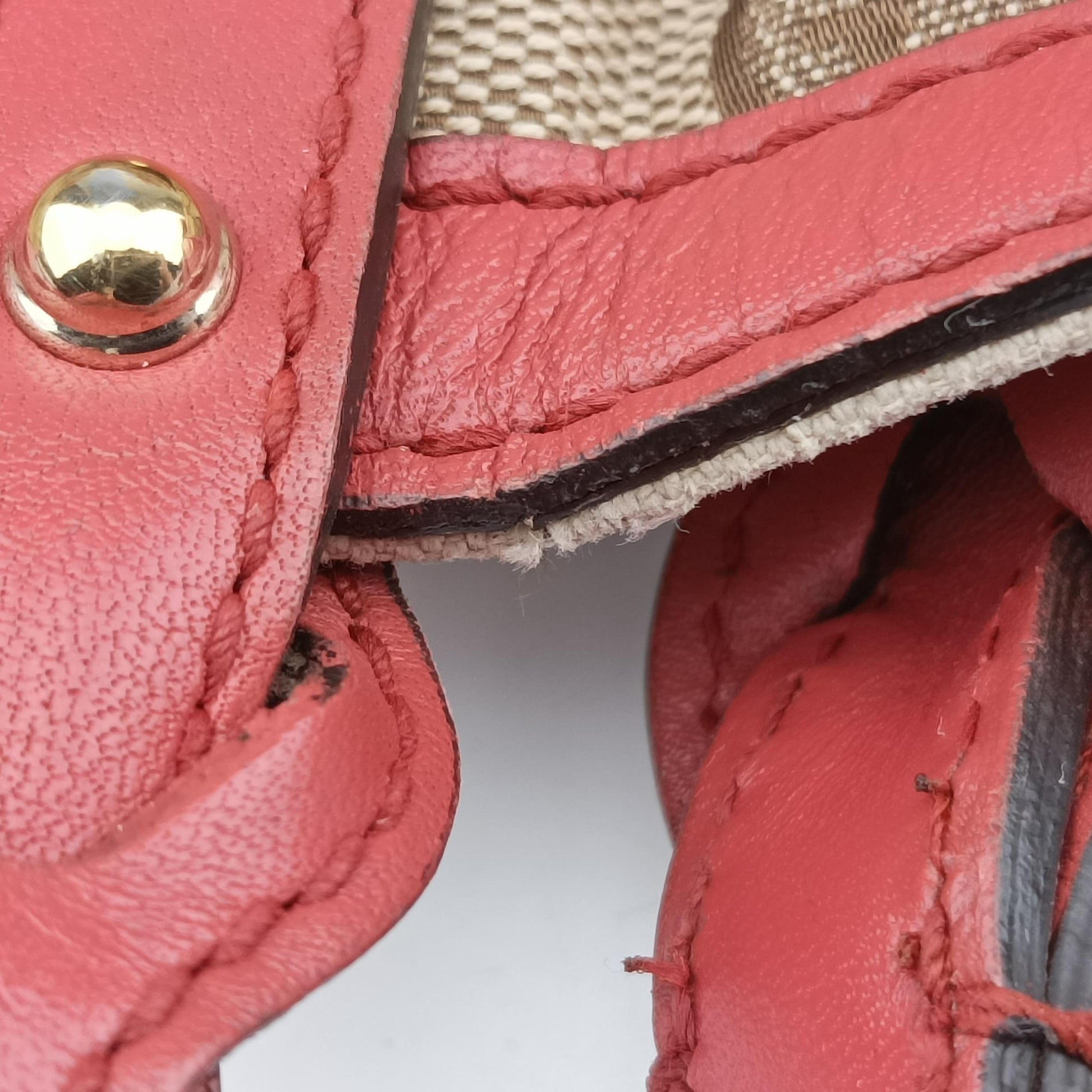 GG Craft Pink×beige Canvas × Leather 247209 F8158357GGクラフト ピンク×ベージュ キャンバス×レザー 247209 F8158357