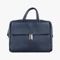 Push-Lock Briefcases Navy Saffiano Leather 134プッシュロックブリーフケース ネービー サフィアーノレザー 134
