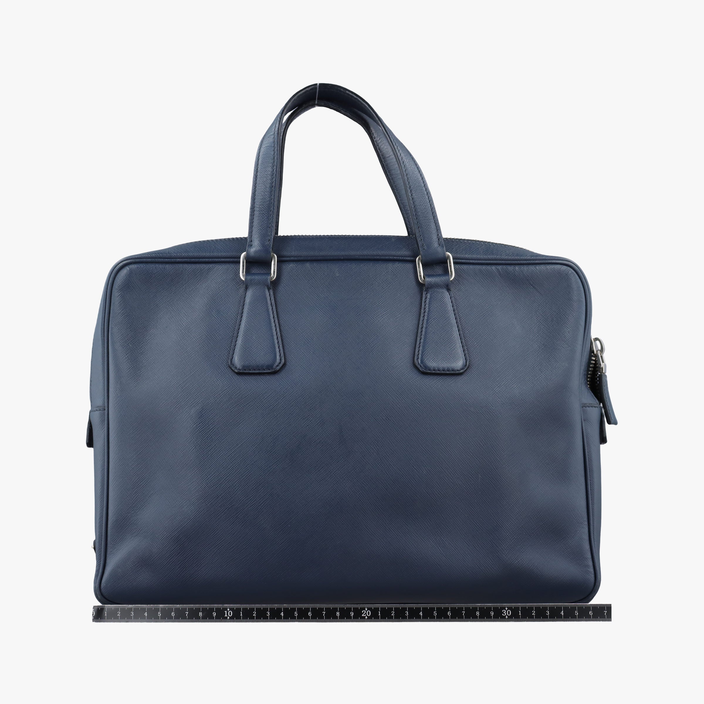 Push-Lock Briefcases Navy Saffiano Leather 134プッシュロックブリーフケース ネービー サフィアーノレザー 134