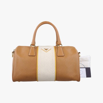 Fori Boston Beige × White leather BL0649 31 29フォリ ボストン ベージュ × ホワイト レザー BL0649 31 29