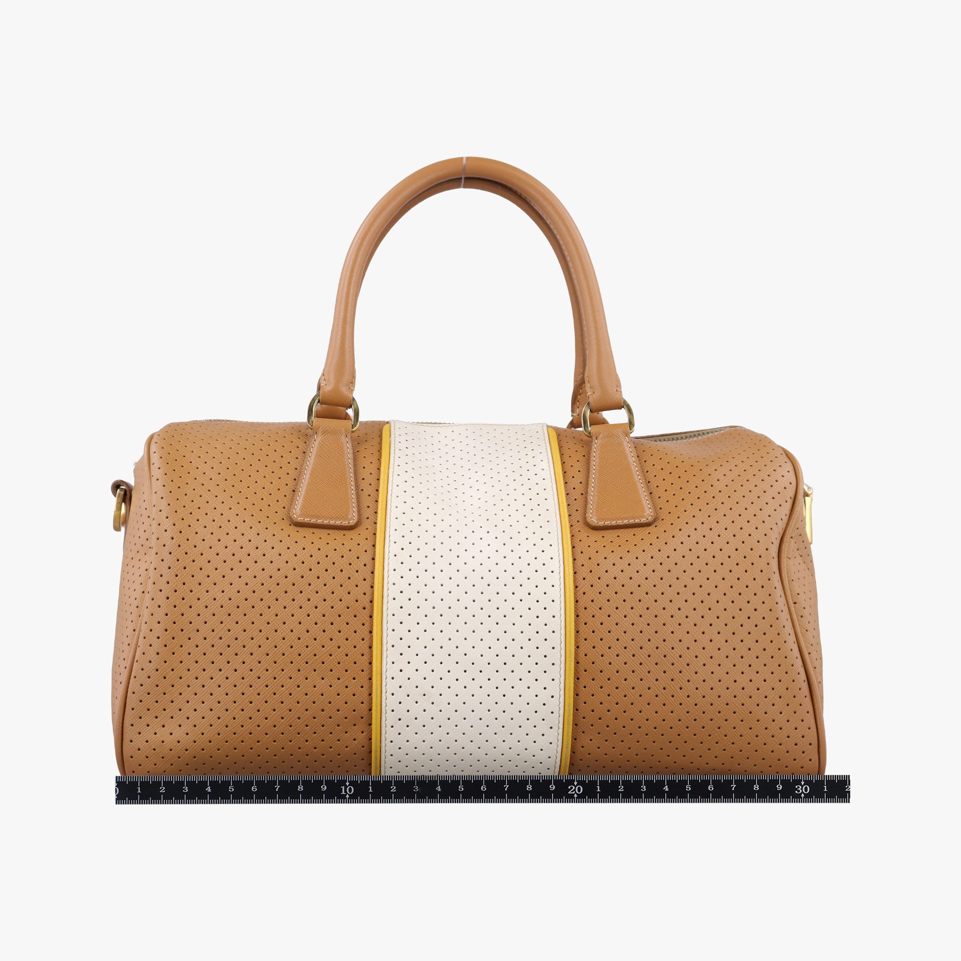 Fori Boston Beige × White leather BL0649 31 29フォリ ボストン ベージュ × ホワイト レザー BL0649 31 29