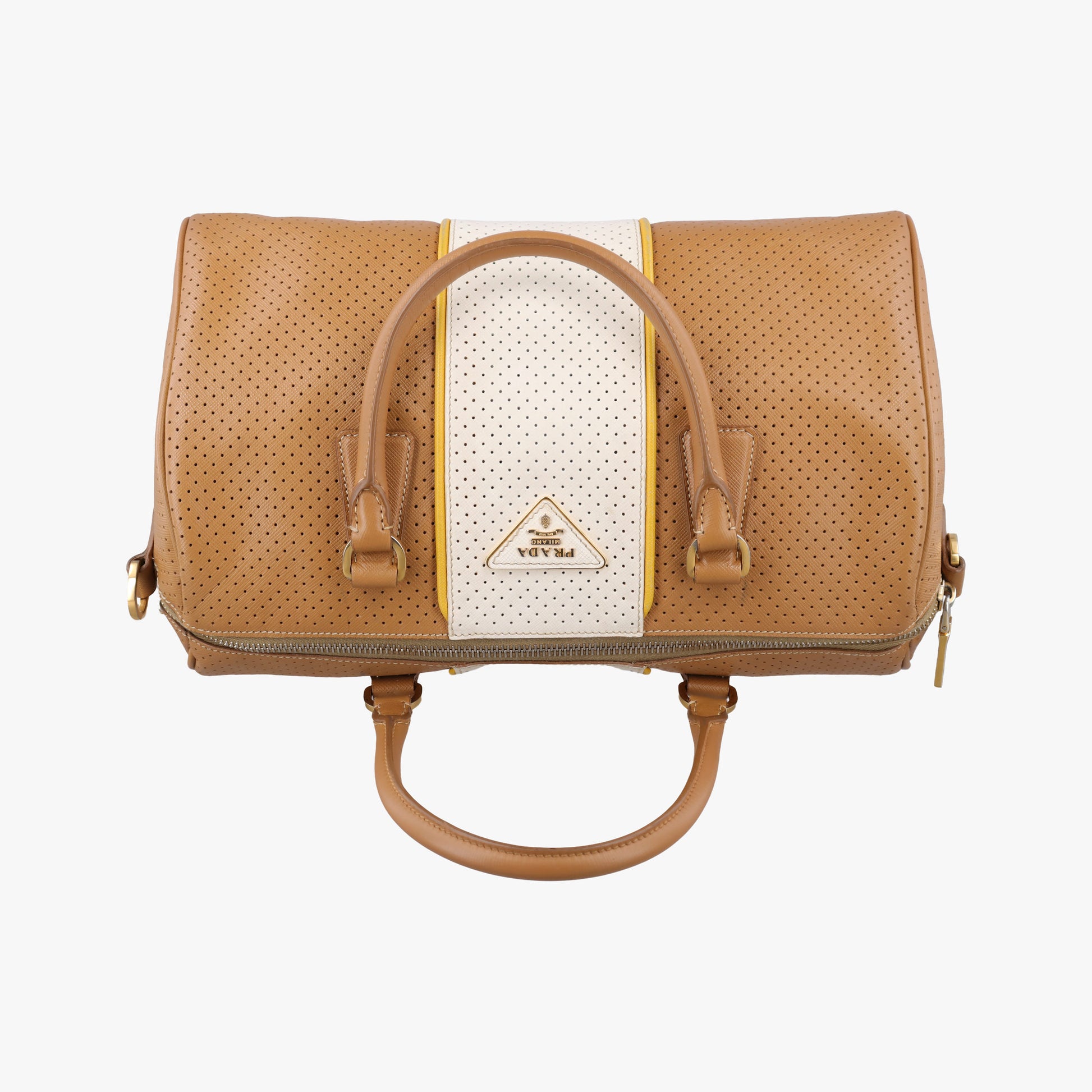 Fori Boston Beige × White leather BL0649 31 29フォリ ボストン ベージュ × ホワイト レザー BL0649 31 29