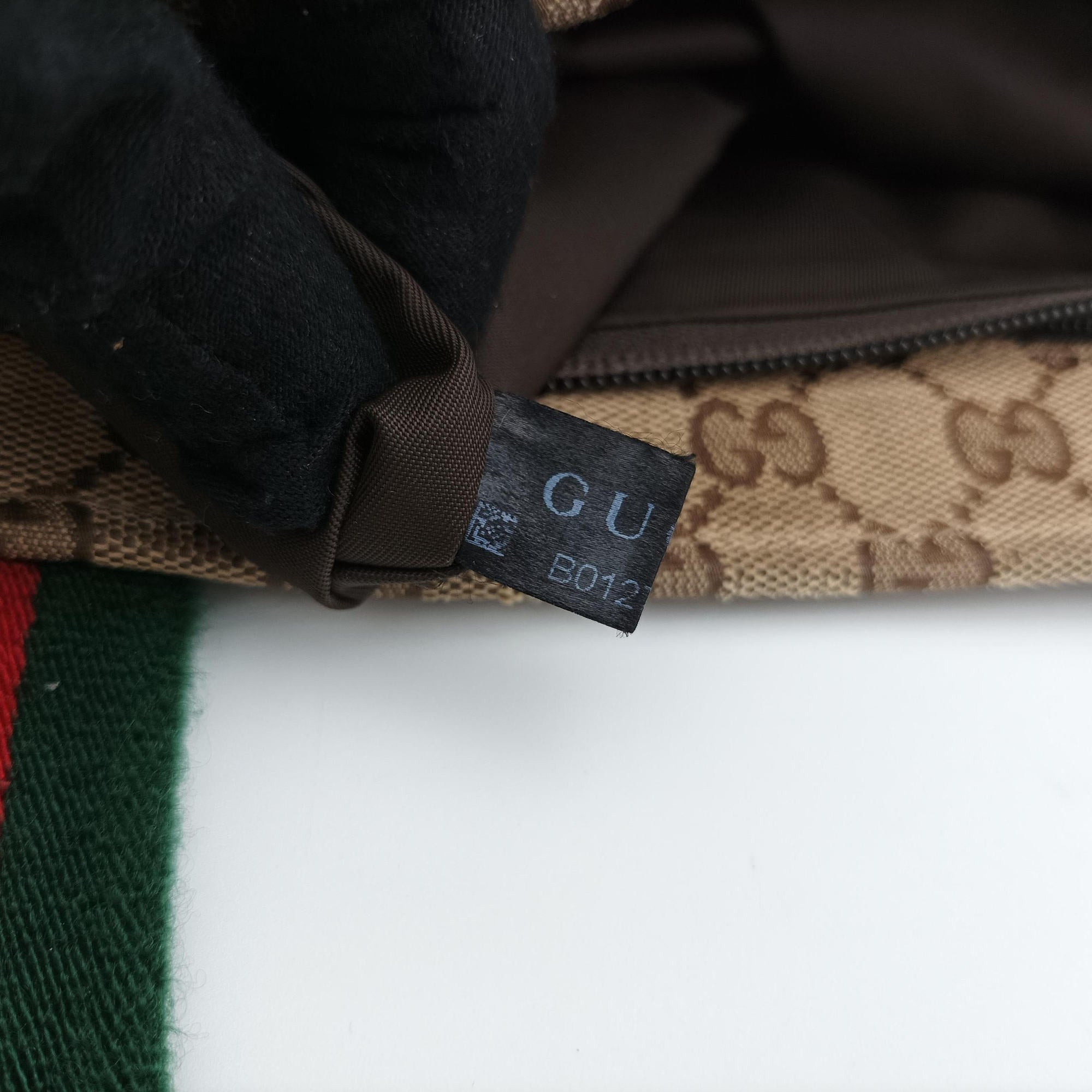GG Supreme Sherry Line Beige x Red x Green Canvas×Leather 155524 B012712285GGスプリーム シェリーライン ベージュ×レッド×グリーン キャンバス×レザー 155524 B012712285