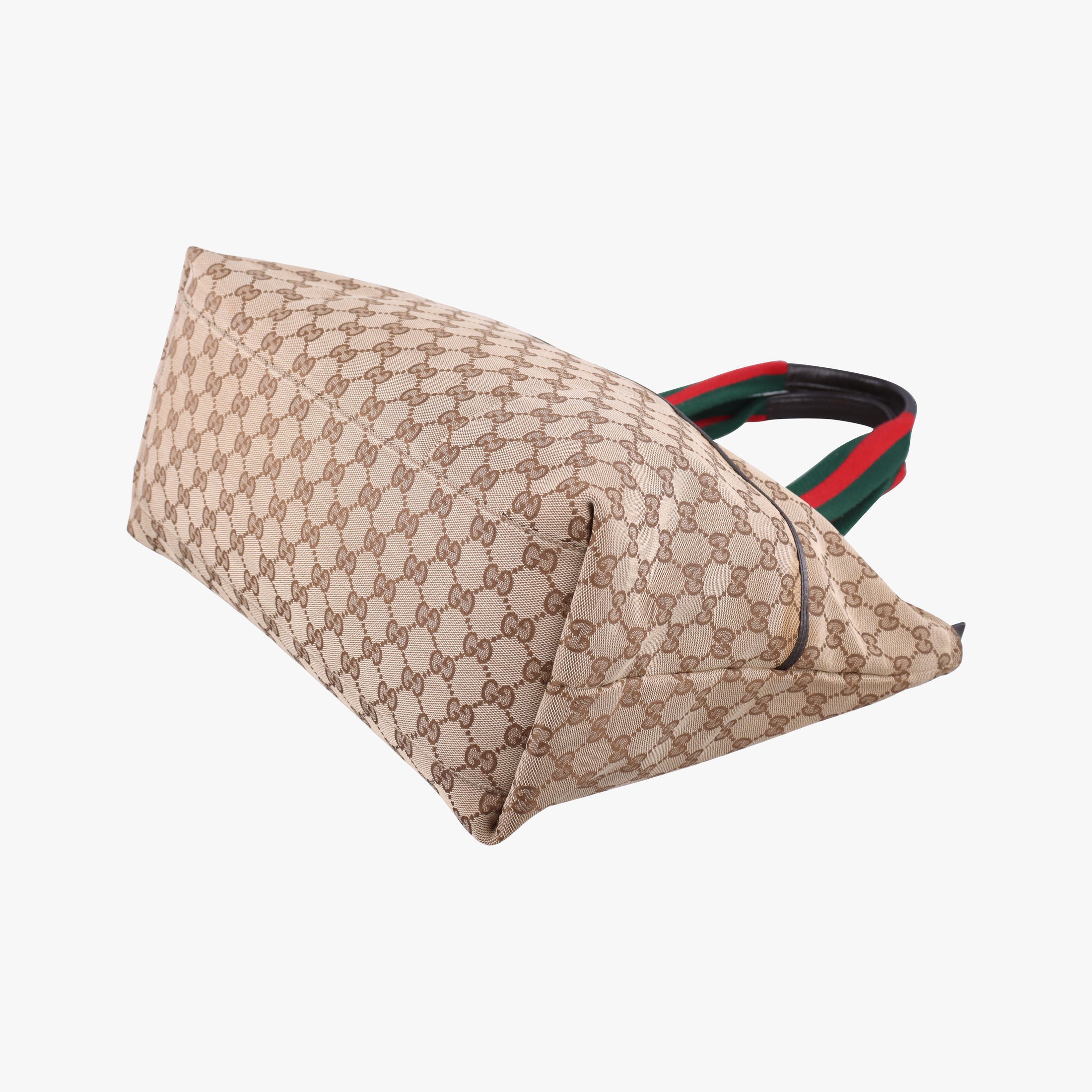 GG Supreme Sherry Line Beige x Red x Green Canvas×Leather 155524 B012712285GGスプリーム シェリーライン ベージュ×レッド×グリーン キャンバス×レザー 155524 B012712285