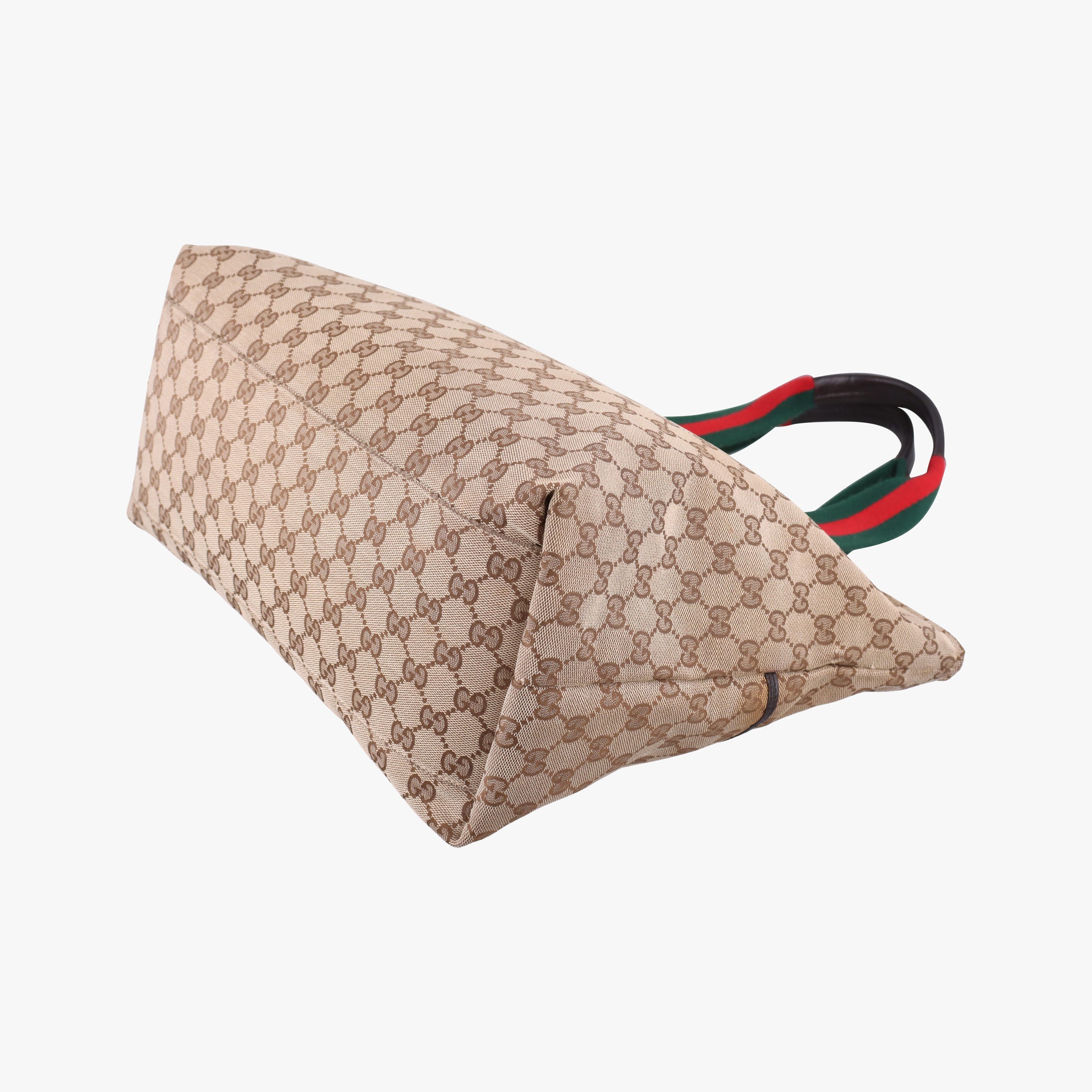 GG Supreme Sherry Line Beige x Red x Green Canvas×Leather 155524 B012712285GGスプリーム シェリーライン ベージュ×レッド×グリーン キャンバス×レザー 155524 B012712285