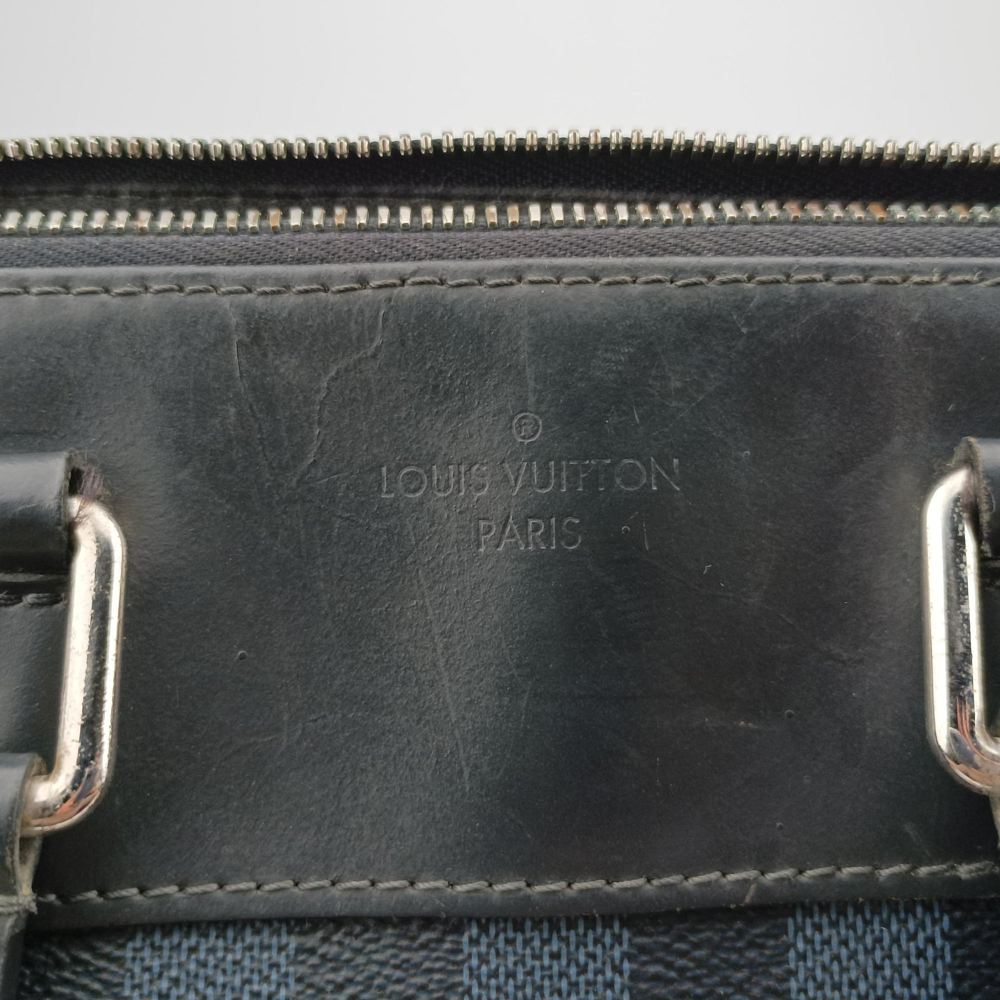 Porte-Documents Jour Black×Navy Damier Cobalt N42241 SR1155ポルトドキュマンジュール PDJ ブラック×ネイビー ダミエ コバルト N42241 SR1155