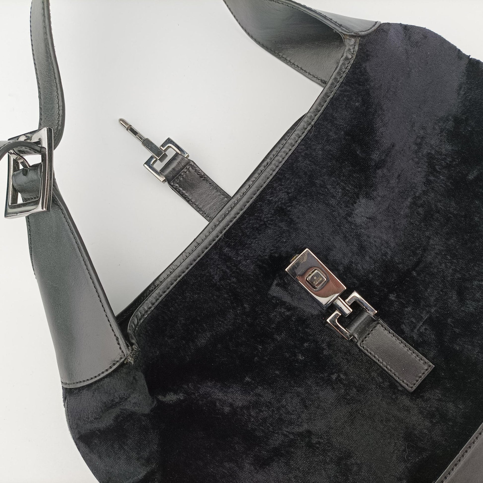 Jackie Black velour×leather 001.33 ジャッキー ブラック レザー×ベロア 001.33 