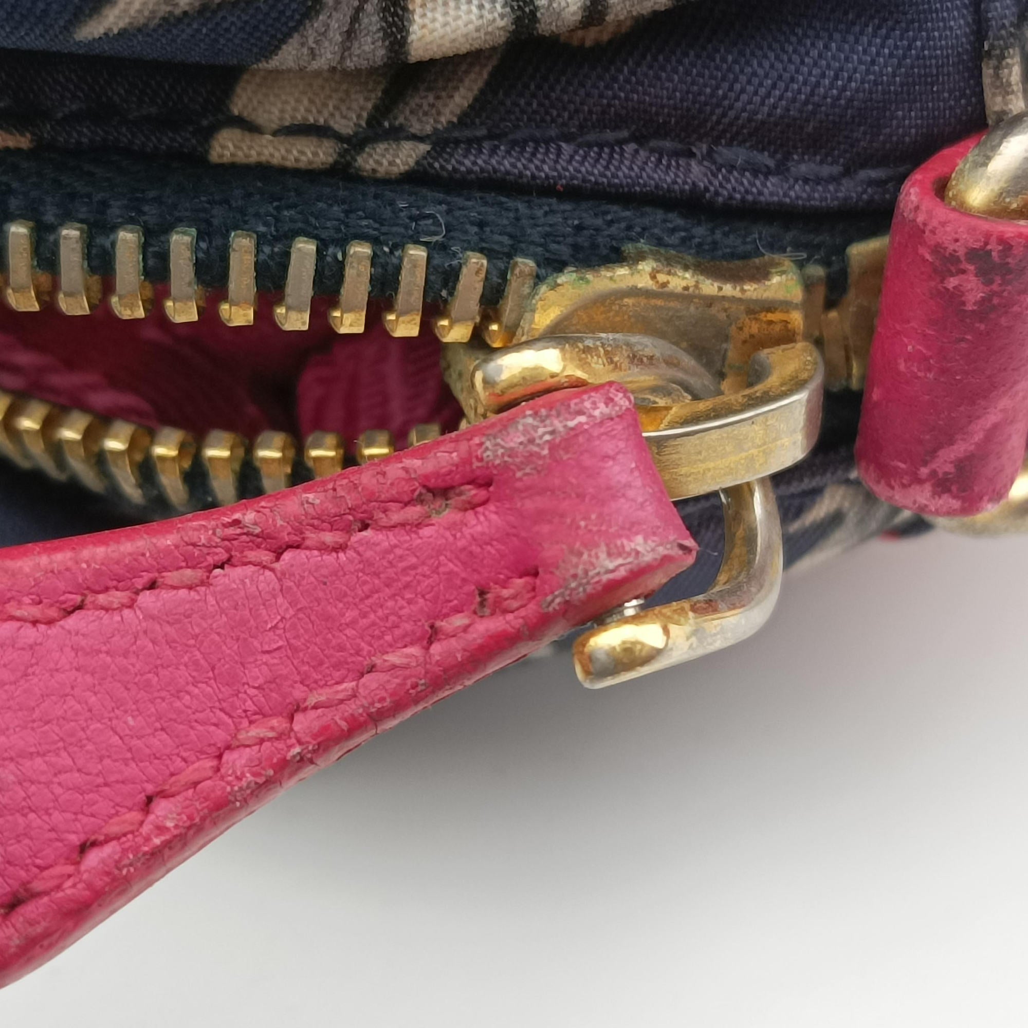 Tessuto Fiocco Multicolour Nylon×Leather 1NF005 25テスート フィオッコ マルチカラー ナイロン  ×  レザー  1NF005 25