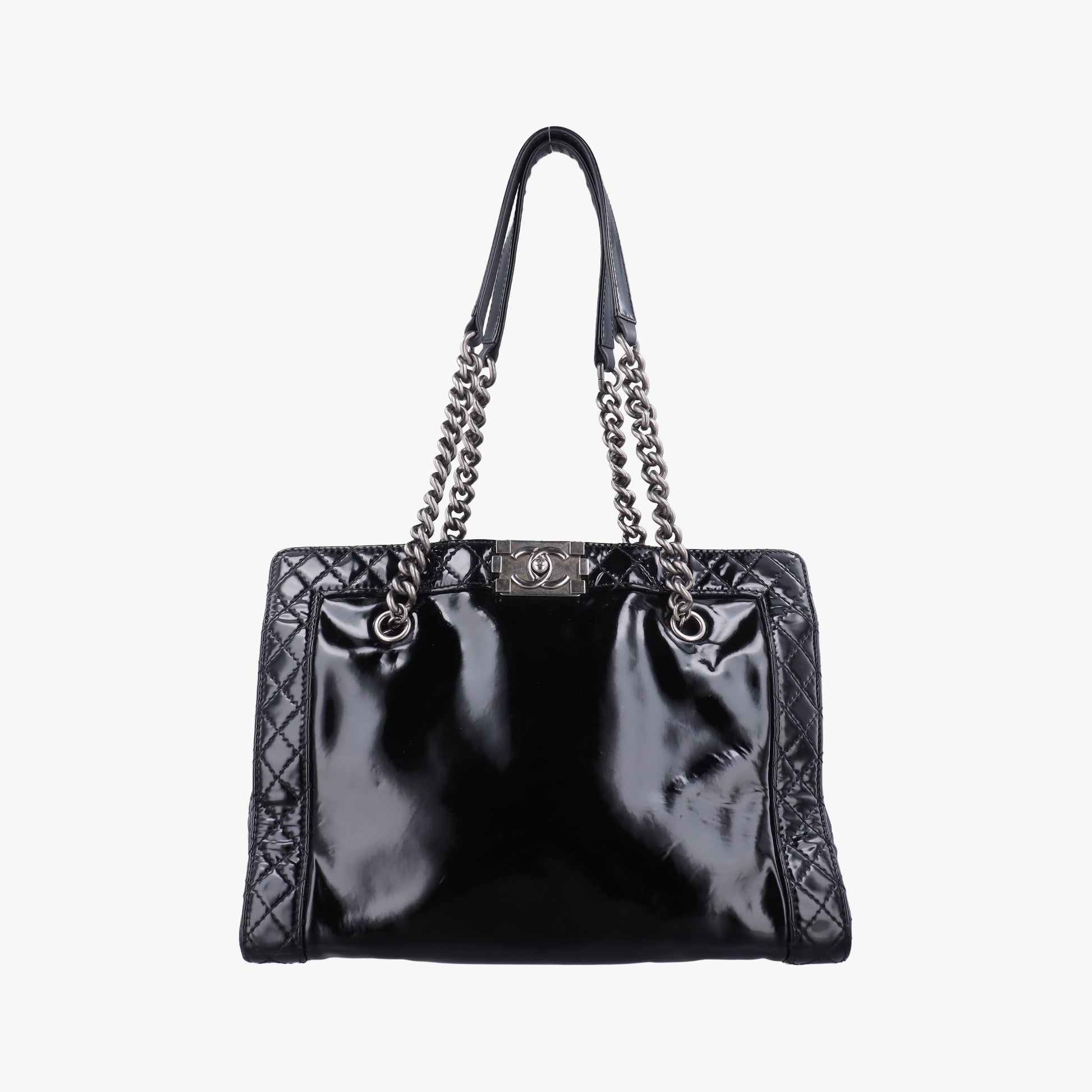 Boy Chanel Black Enamel A67949 18463163ボーイシャネル ブラック エナメル A67949 18463163
