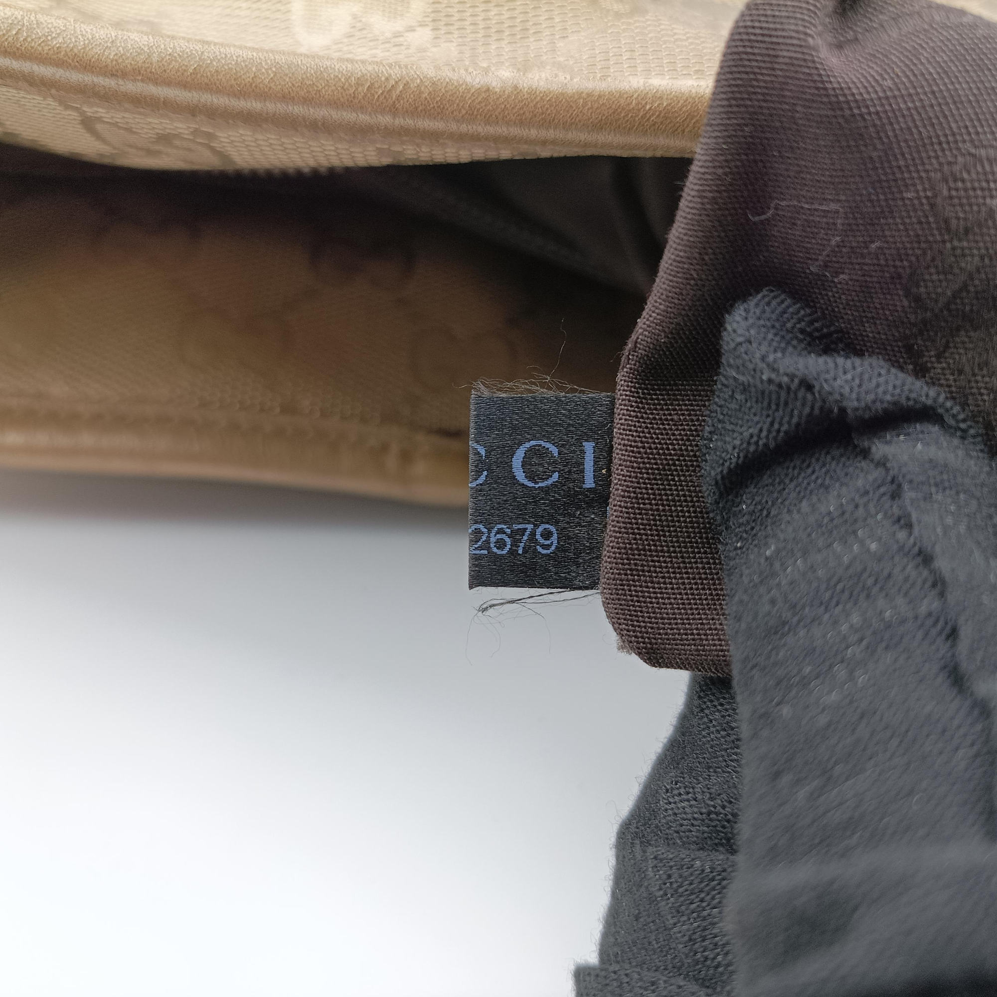 GG Imprime Golden PVC coated canvas×Leather 211137 I010502679GG インプリメ ゴールド PVCコーティングキャンバス×レザー 211137 I010502679