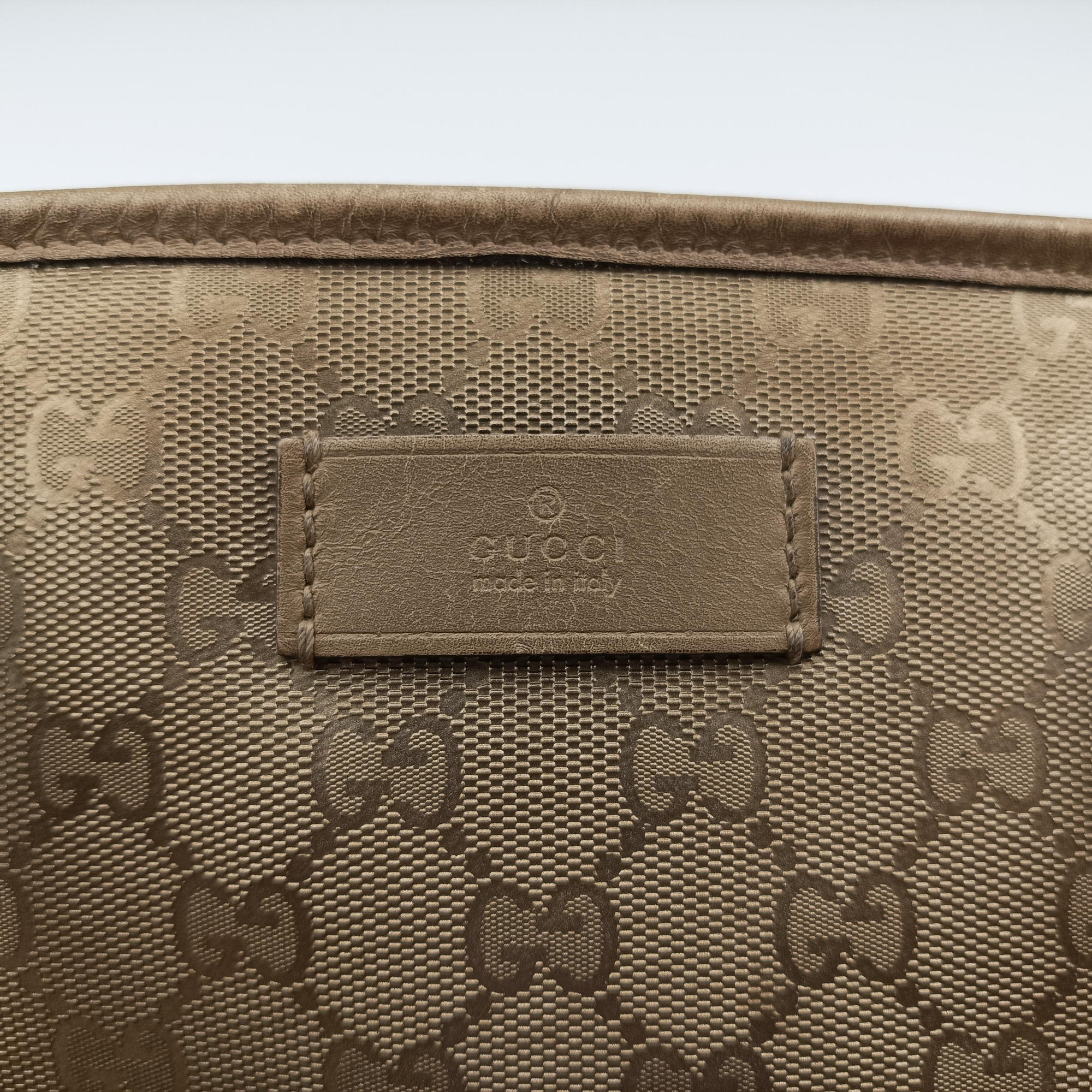 GG Imprime Golden PVC coated canvas×Leather 211137 I010502679GG インプリメ ゴールド PVCコーティングキャンバス×レザー 211137 I010502679