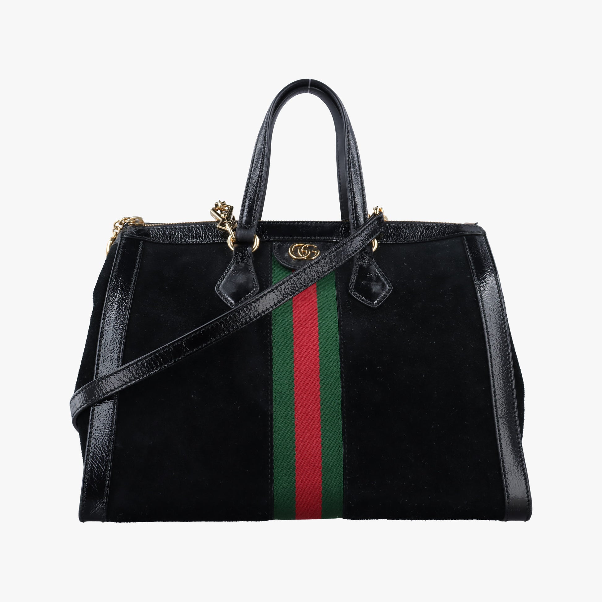 Ophidia Black×Green×Red Suede×leather 524537 B025157433オフィディア ブラック×グリーン×レッド スエード×レザー 524537 B025157433