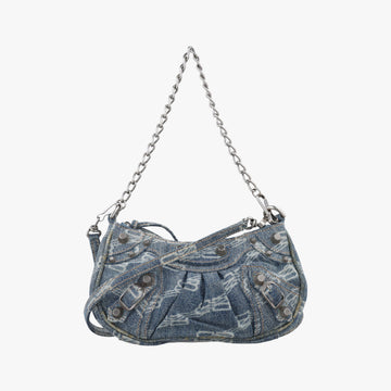 Le Cagole mini Blue denim 695814.4716.Q.584046ル カゴール ミニ ブルー デニム 695814.4716.Q.584046