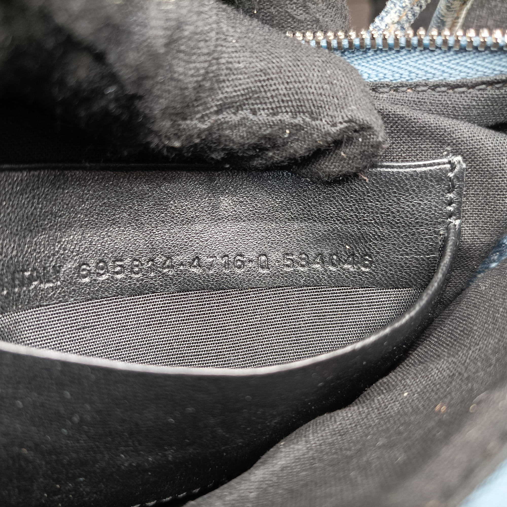 Le Cagole mini Blue denim 695814.4716.Q.584046ル カゴール ミニ ブルー デニム 695814.4716.Q.584046