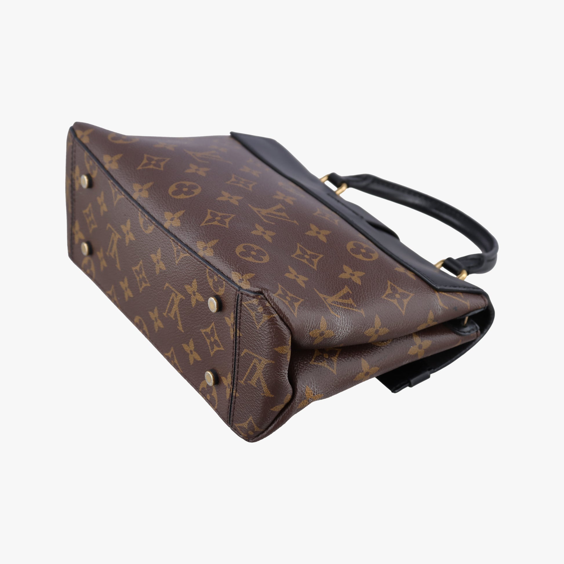 One-handle Flap MM　　 brown×black Monogram Canvas×calf leather M43125 FL2117ワンハンドルフラップMM モノグラム/ブラウン×ブラック モノグラムキャンバス×カーフレザー M43125 FL2117