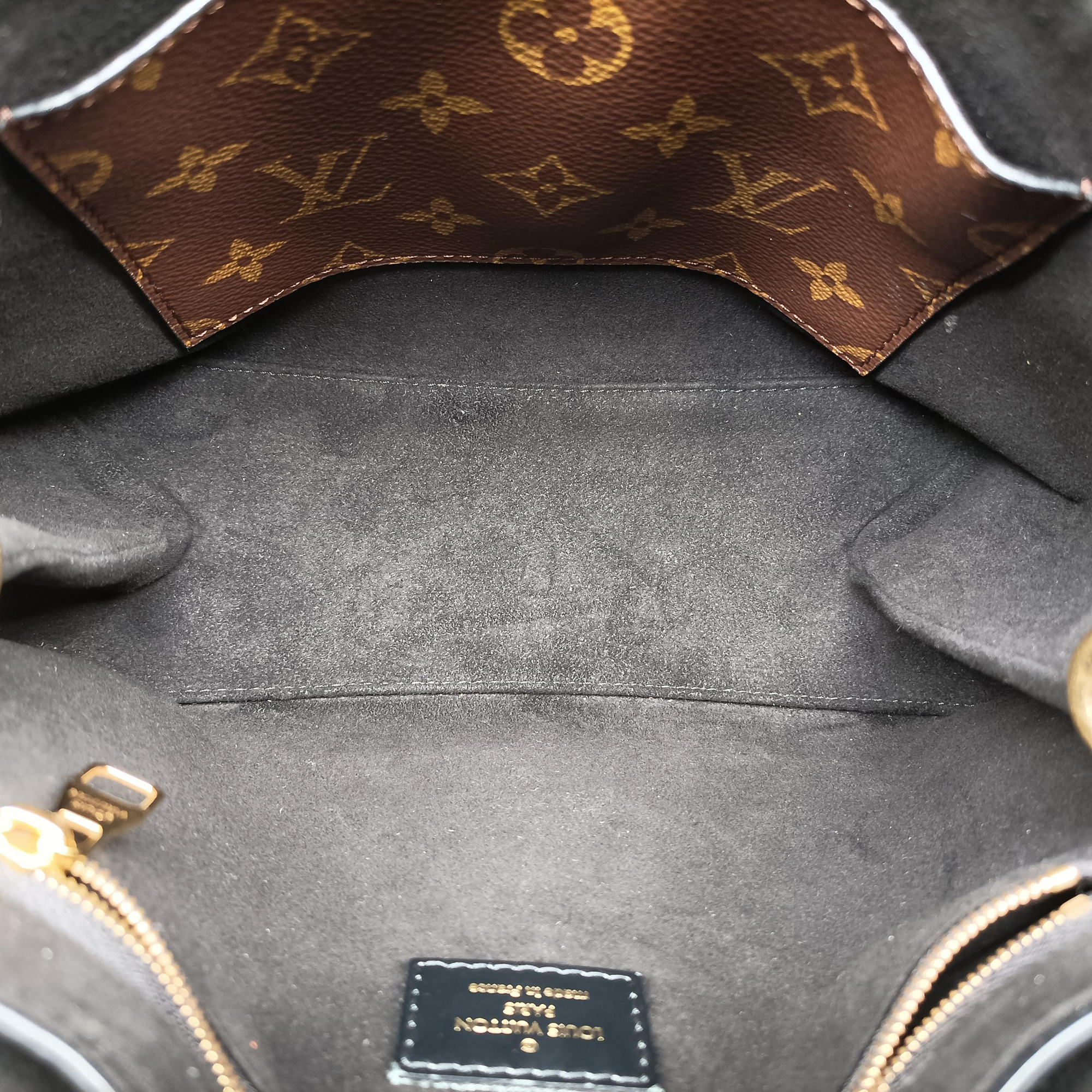 One-handle Flap MM　　 brown×black Monogram Canvas×calf leather M43125 FL2117ワンハンドルフラップMM モノグラム/ブラウン×ブラック モノグラムキャンバス×カーフレザー M43125 FL2117