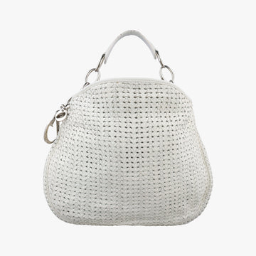 Soft lady dior hobo White lambskin 108-BM-1007ソフトレディディオールホーボー ホワイト ラムスキン 108-BM-1007